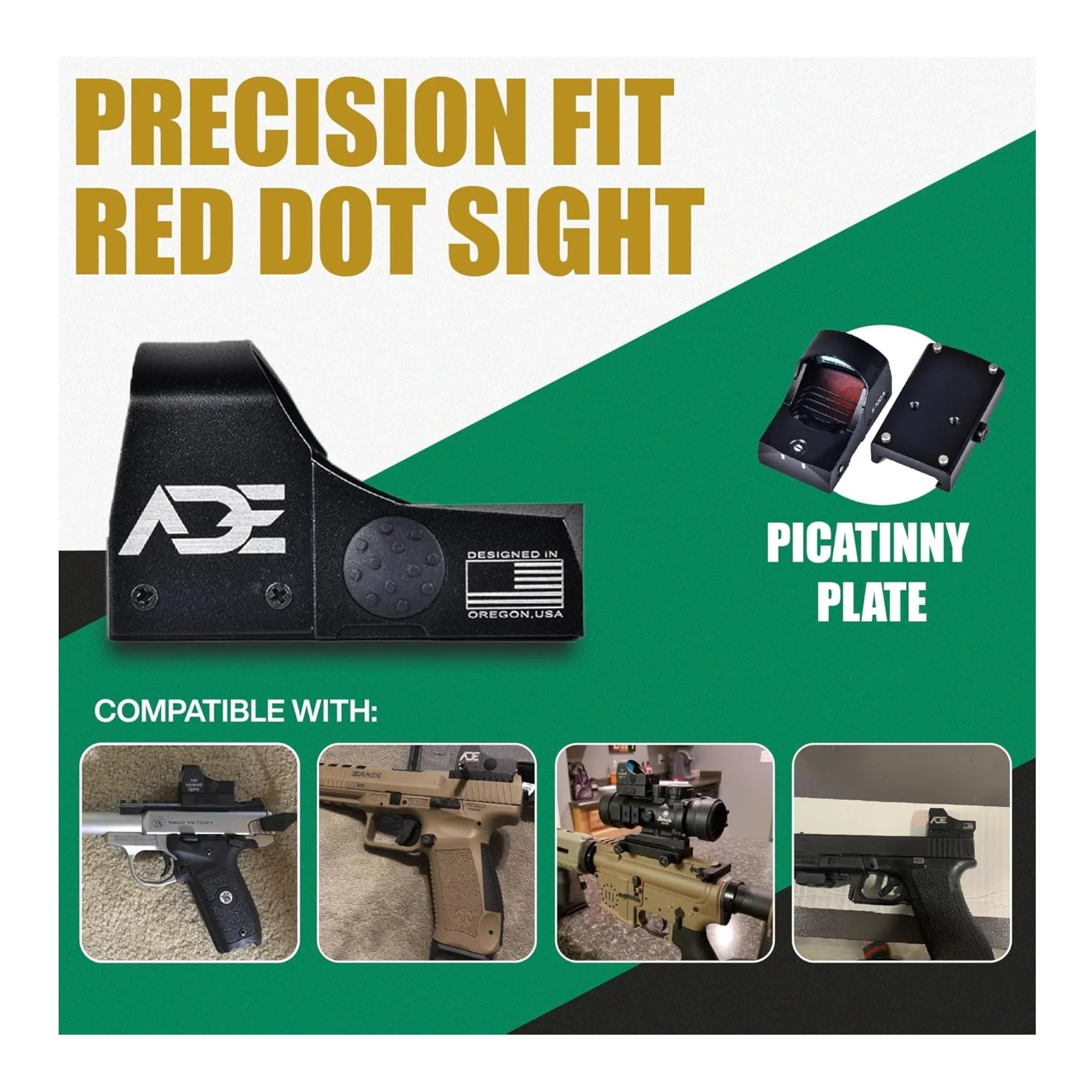 ADE Advanced Optics RD3-009-2 Waterproof Red Dot Sight with 5 MOA (Black) - Image 4