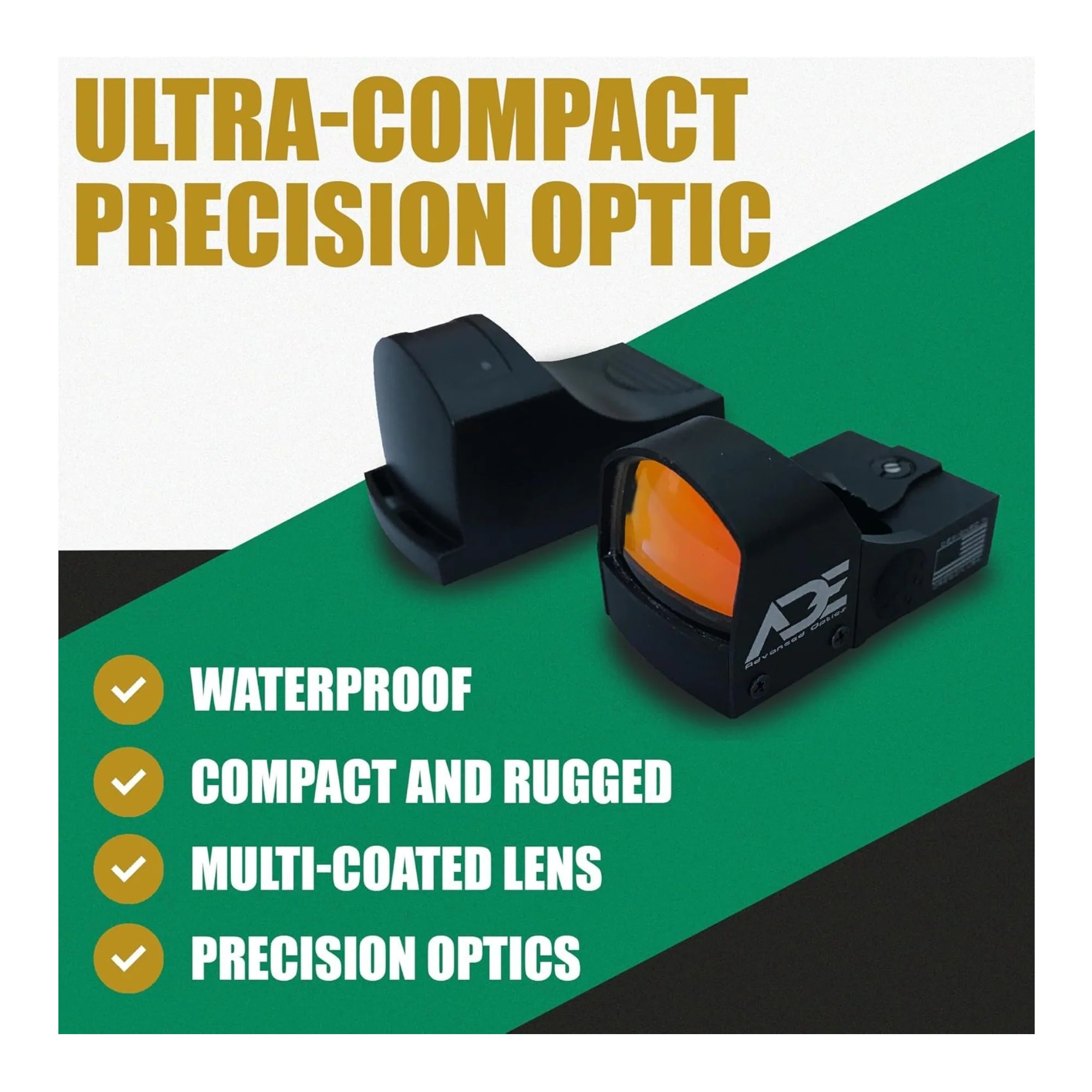ADE Advanced Optics RD3-009-2 Waterproof Red Dot Sight with 5 MOA (Black) - Image 5