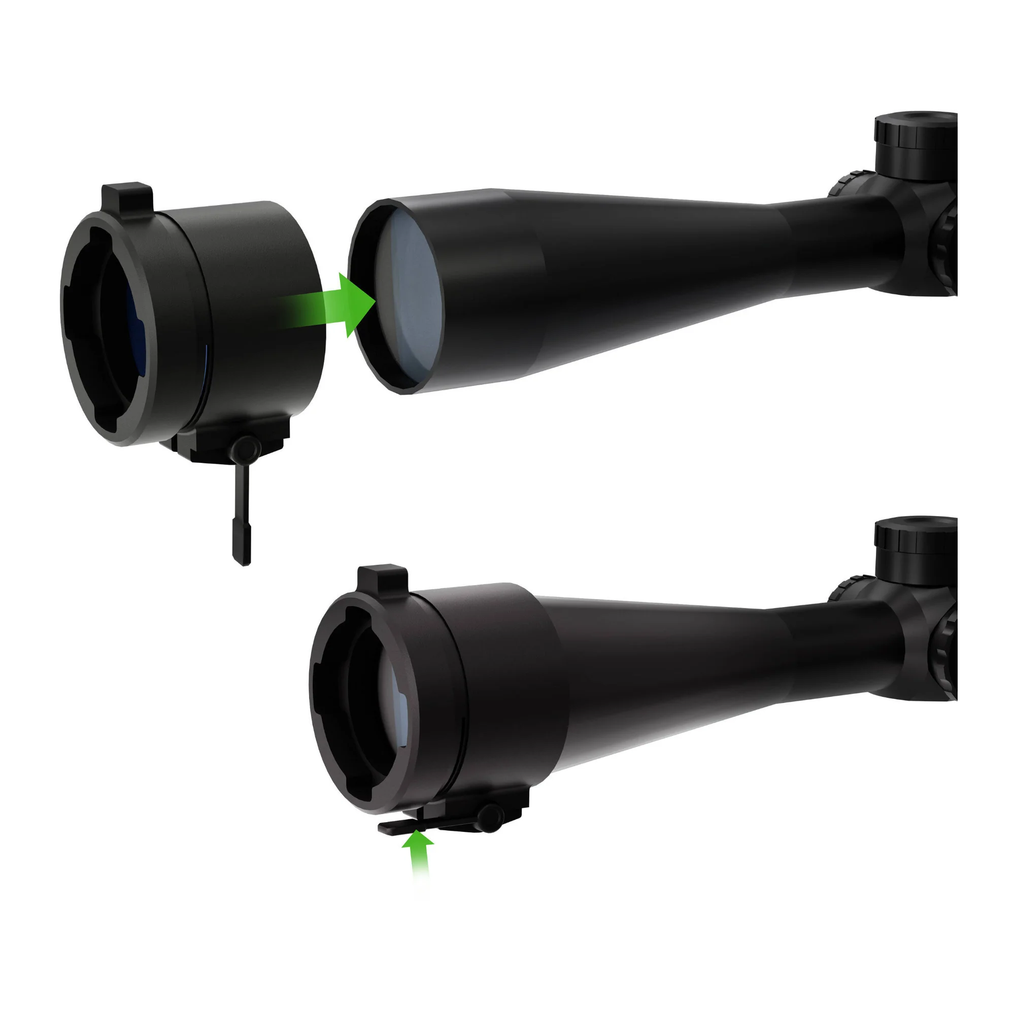 ANT TICO 6 Scope Mount Adapter 44mm for Thermal Clip-On Night Hunting (Black) - Image 3