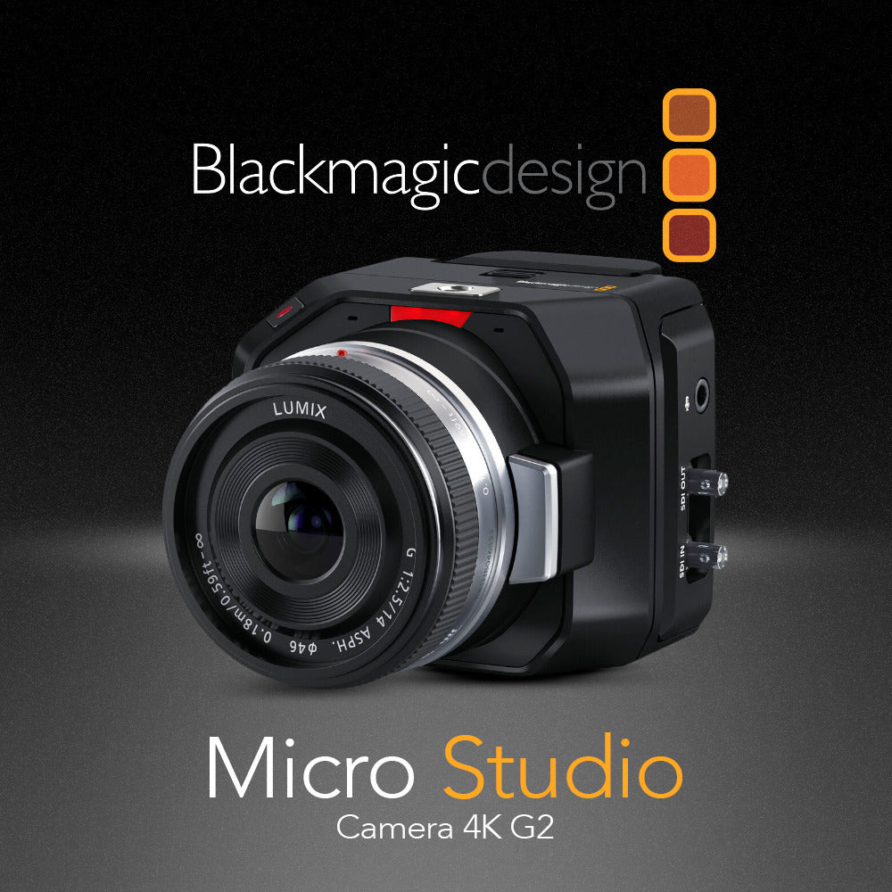 Blackmagic Design Micro Studio Camera 4K G2 with 14mm Lens, battery, Cables, Cable Ties, and Case - Image 2