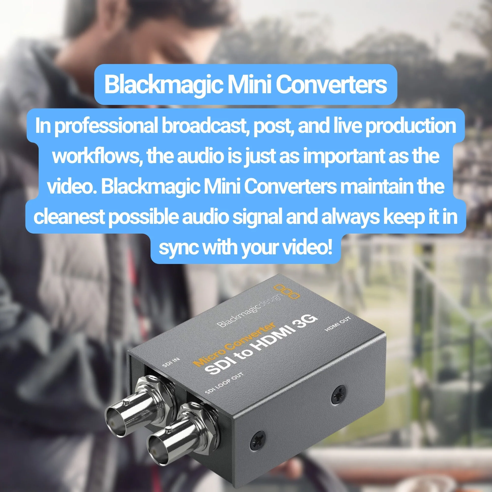 Blackmagic Design Micro Converter SDI to HDMI 3G and Cable with 6-Feet Coaxial Cable (2-Pack) Bundle - Image 2