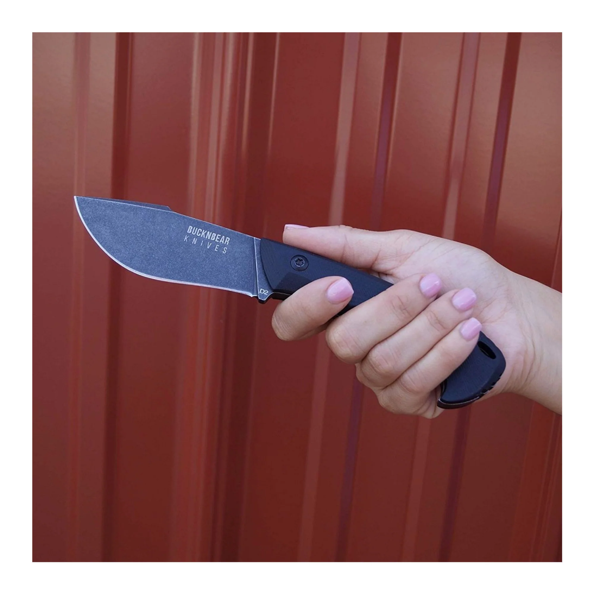 BNB Knives Piranha Precision Knife (Army Black) - Image 6