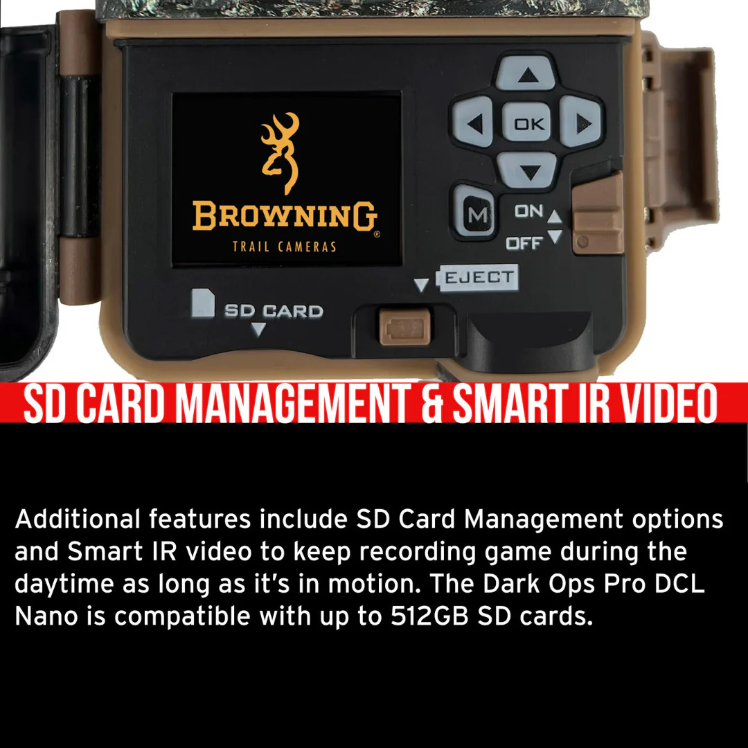 Browning Trail Cameras Strike Force Pro DCL Nano 26MP Trail Camera (4-Pack) with Card Reader Bundle - Image 5