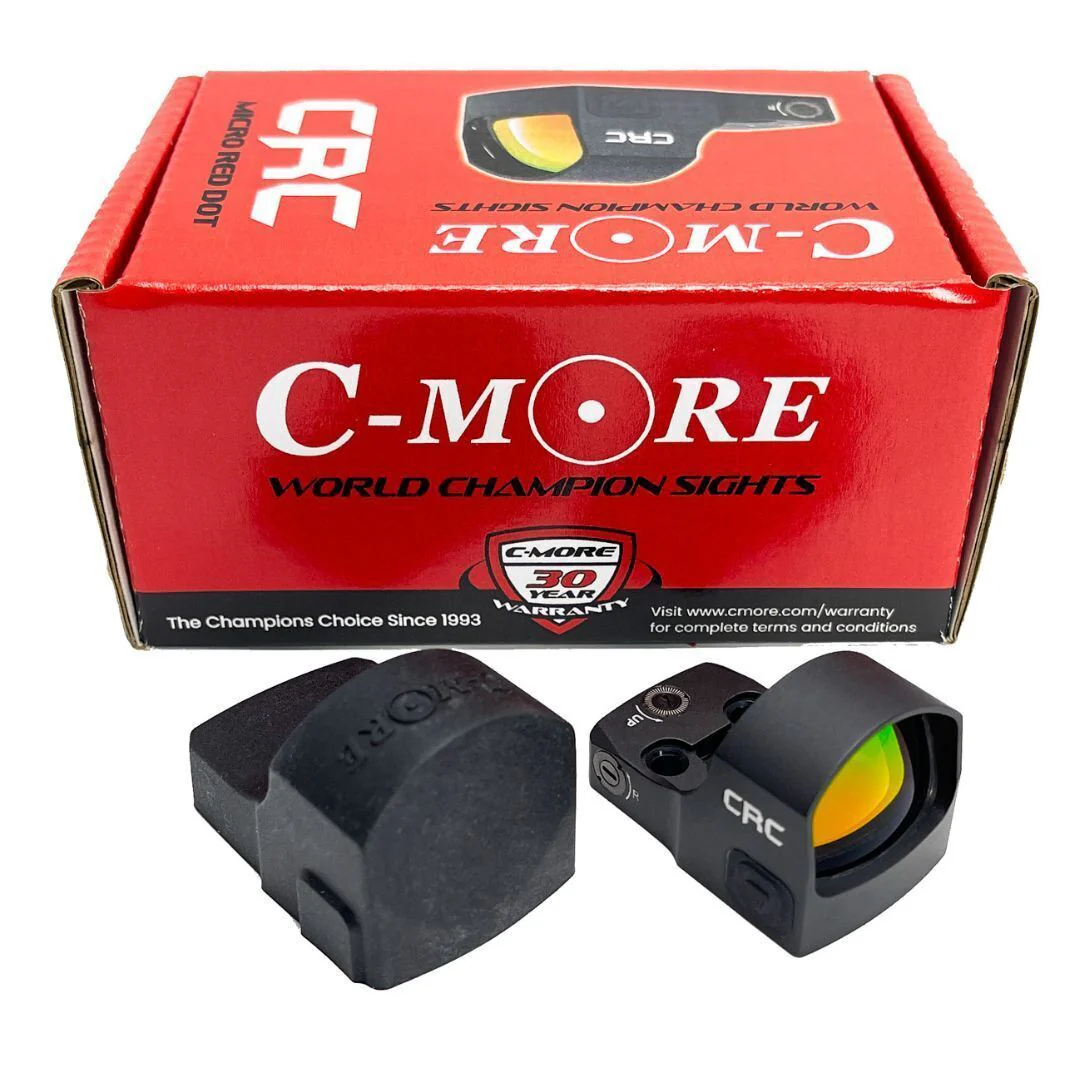 C-MORE CRC Compact Red Dot Parallax-Free Sight with Beam-Splitter Glass Lens, Black (6 MOA) - Image 4