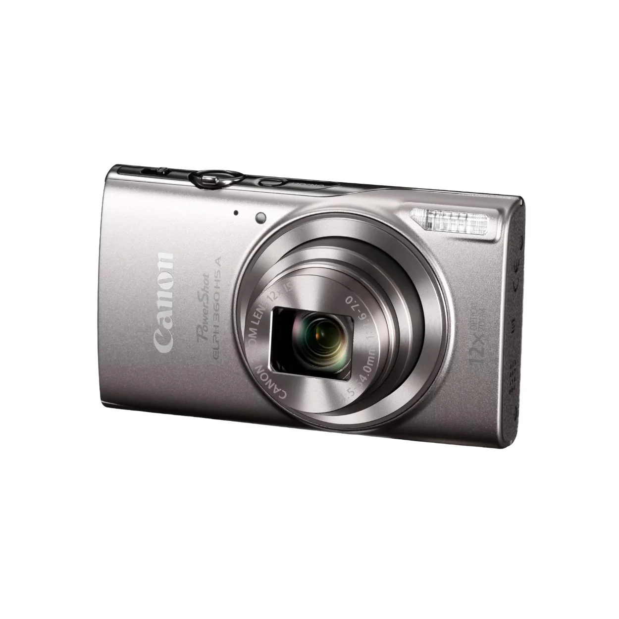 Canon PowerShot ELPH 360 HS A 20.2MP FHD Digital Camera (Silver) (Used) - Image 2