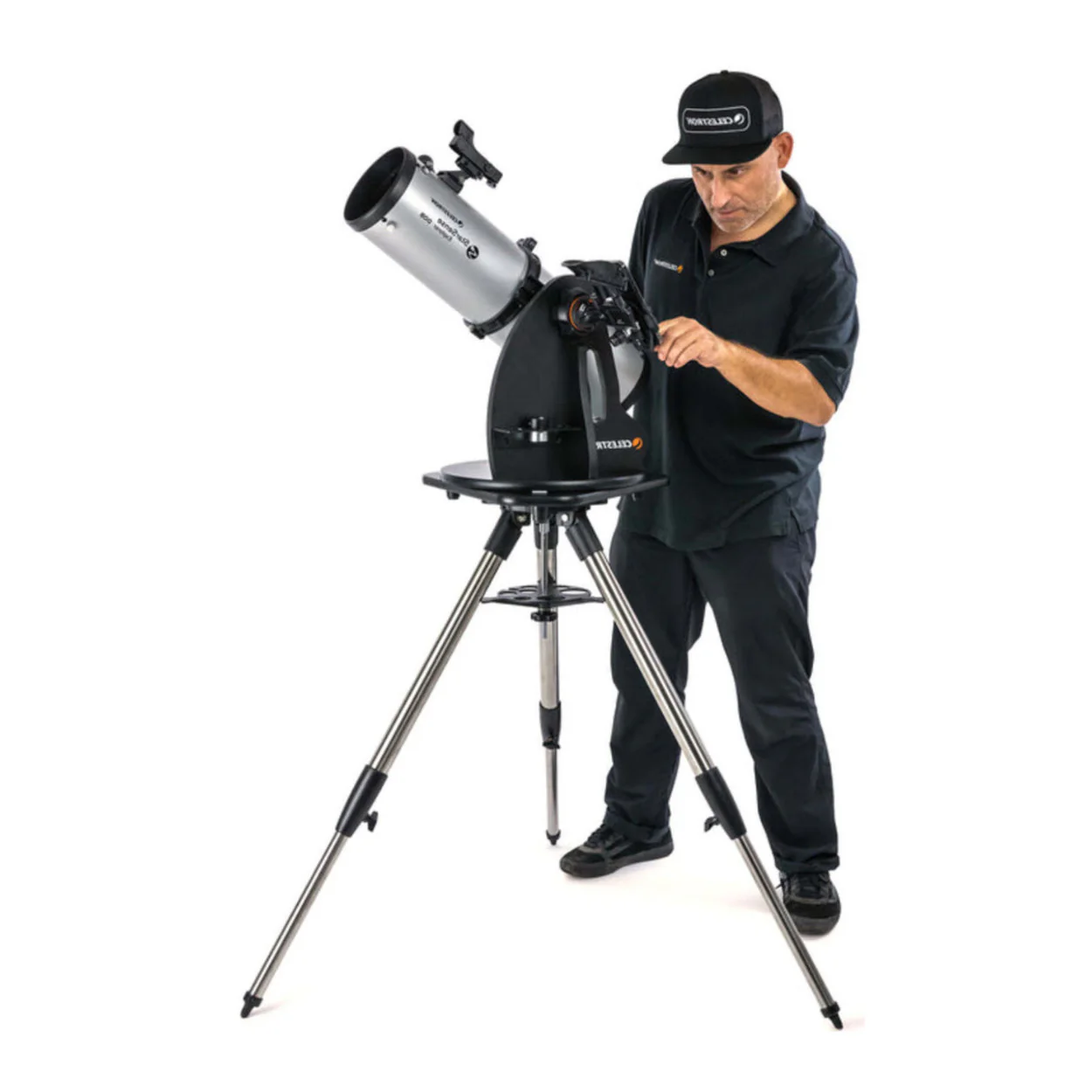 Celestron All-Metal Height-Adjustable Tripod for Starsense Explorer Tabletop Dobsonian Telescopes - Image 5