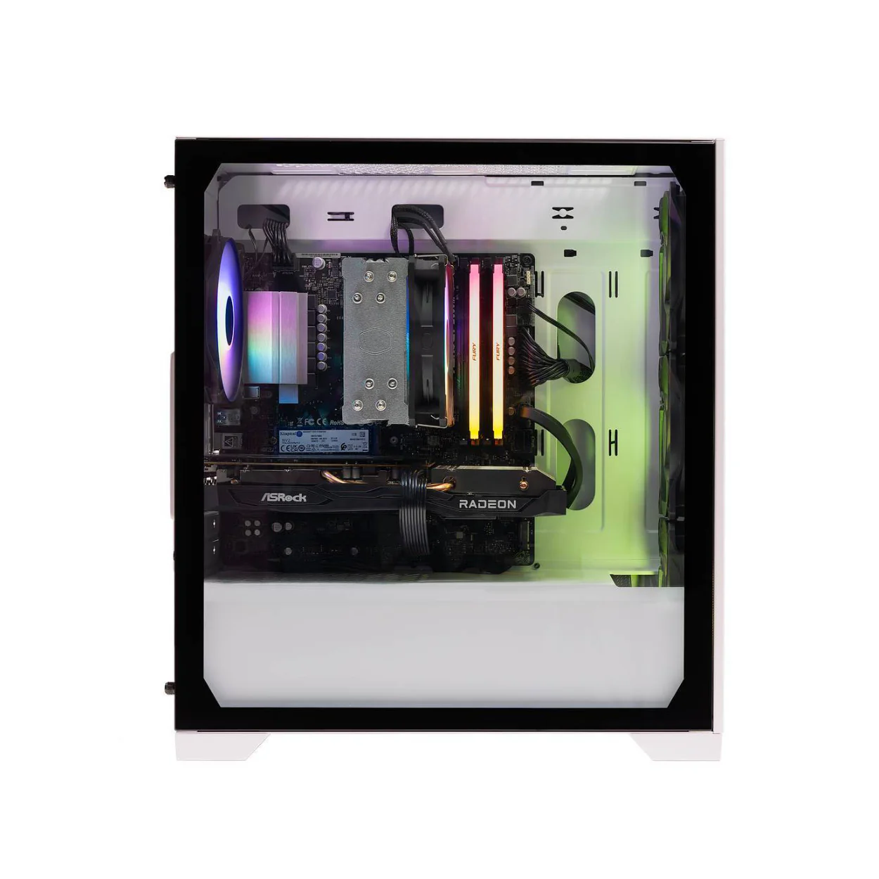 Cooler Master WHITE R7 5700GT/32GB/1TB/ GTX 4060 8GB Card Gaming Desktop - Image 2