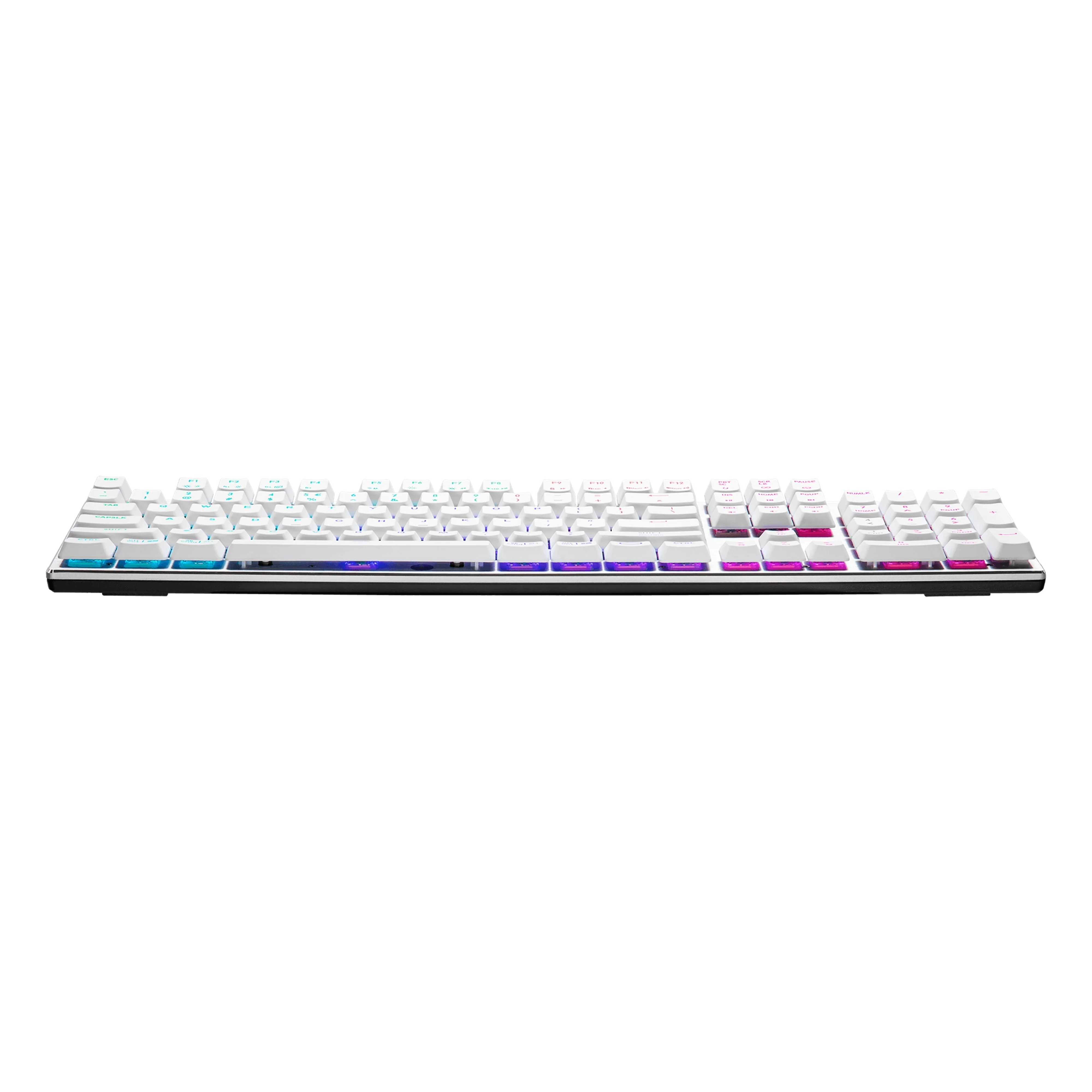 Cooler Master SK652 Full Mechanical Gaming Keyboard with Low Profile Red Switches (Silver/White) - Image 3