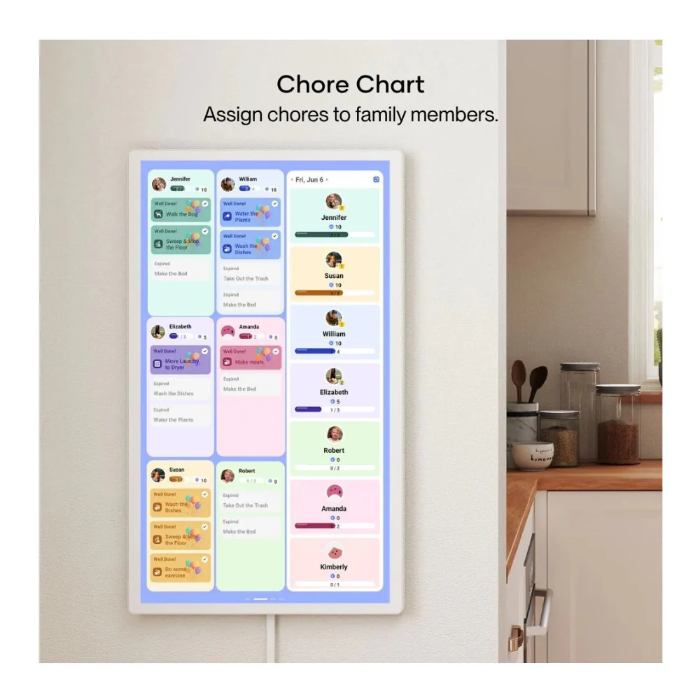 Cozyla Calendar Plus Gen 2 24-Inch LCD FamilyCalendar (White) Bundle - Image 3