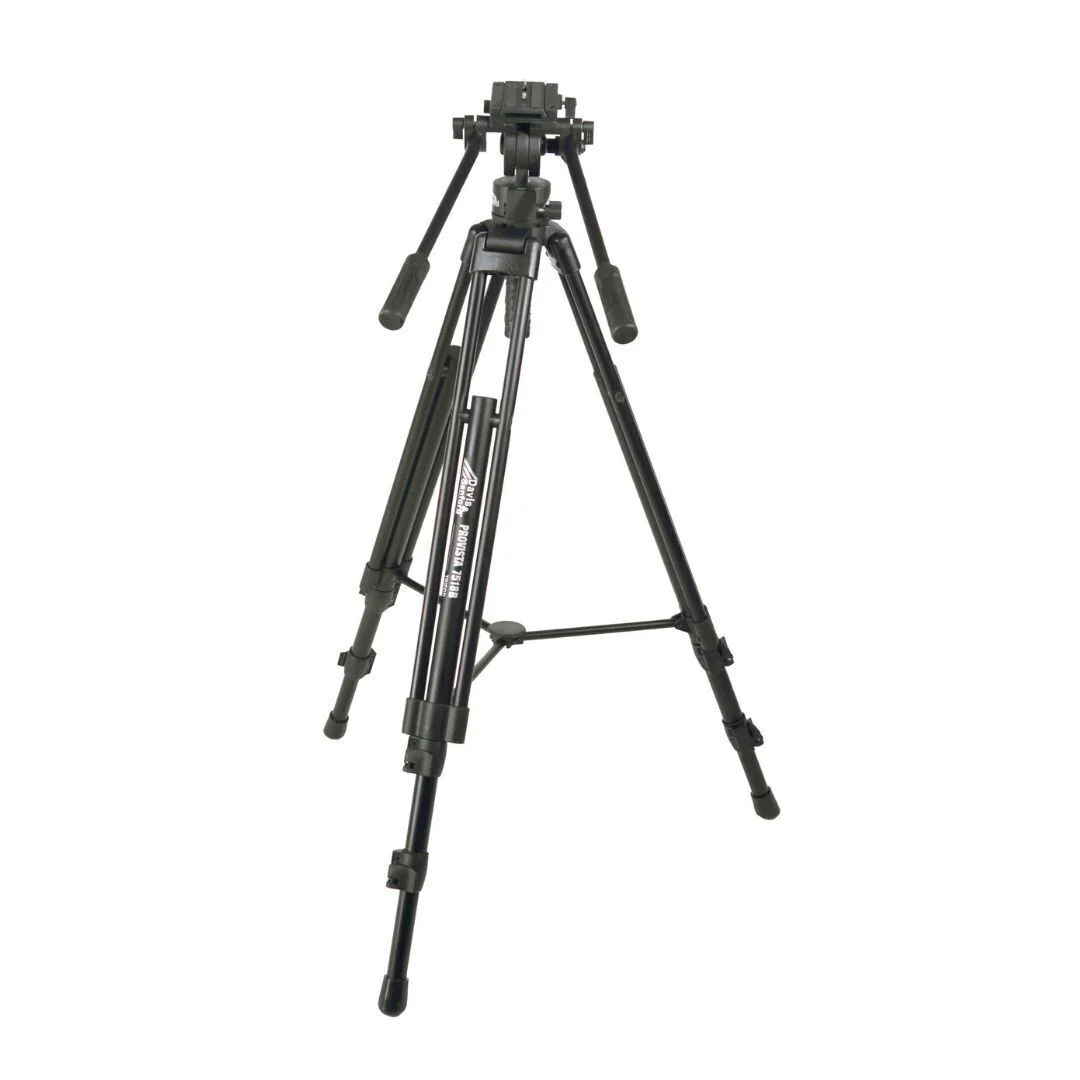 Davis and Sanford Provista 7518B Tripod with V18 Fluid Head and Foldable Legs (Black) - Image 2