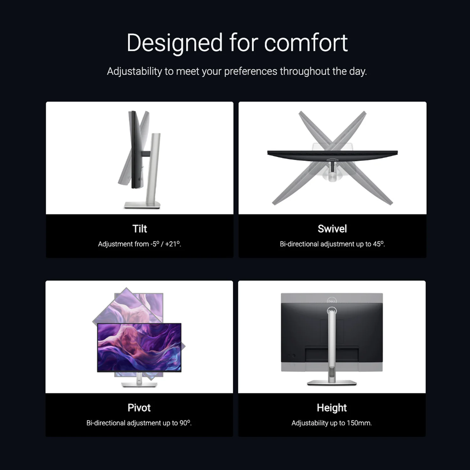 Dell P2425H 24-Inch 1920 x 1080 FHD Flat Screen LED Monitor (2-Pack) with USB-C Cable Bundle - Image 6
