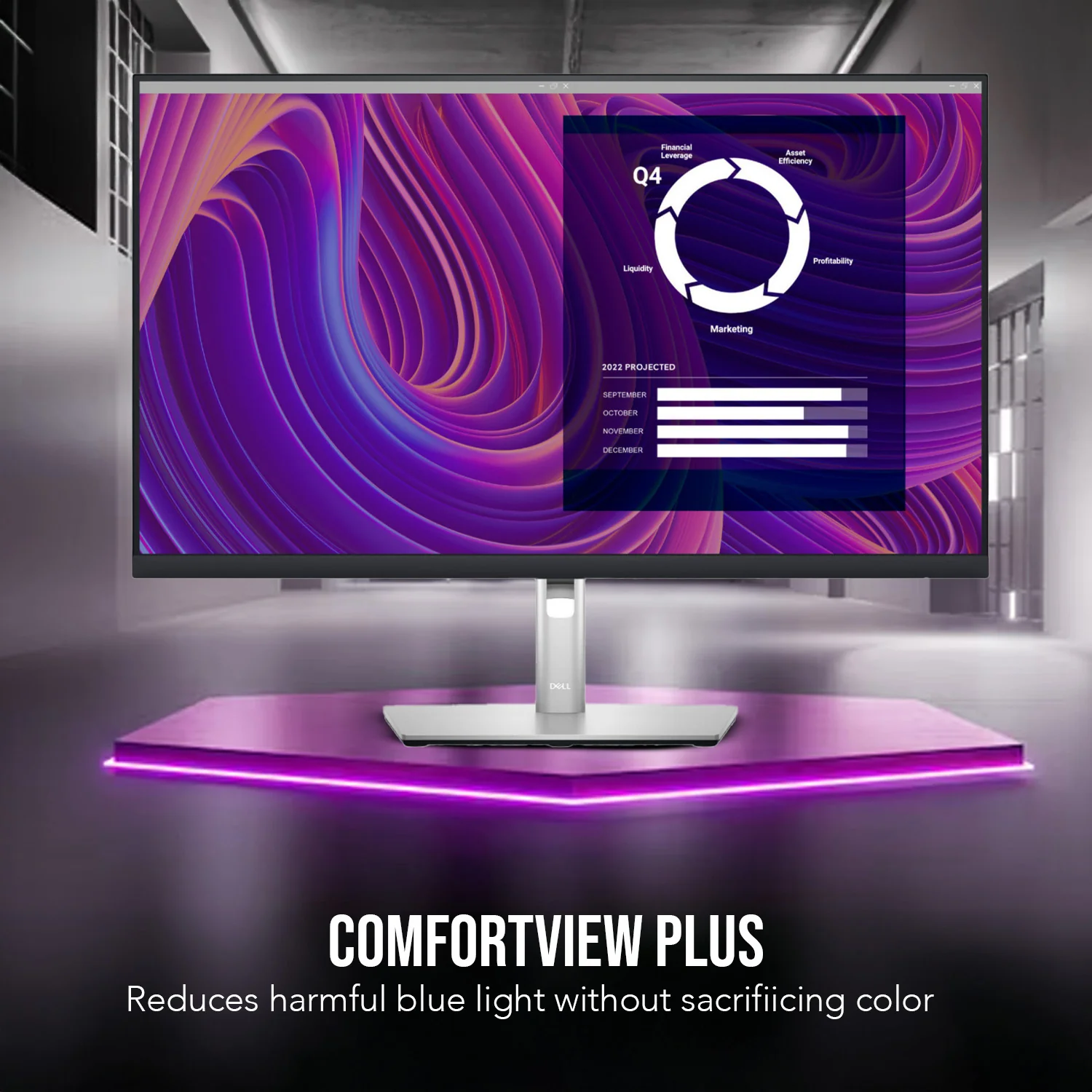 Dell P2723D 27 Inch QHD 1440p LED Backlit Black LCD Monitor Bundle - Image 2