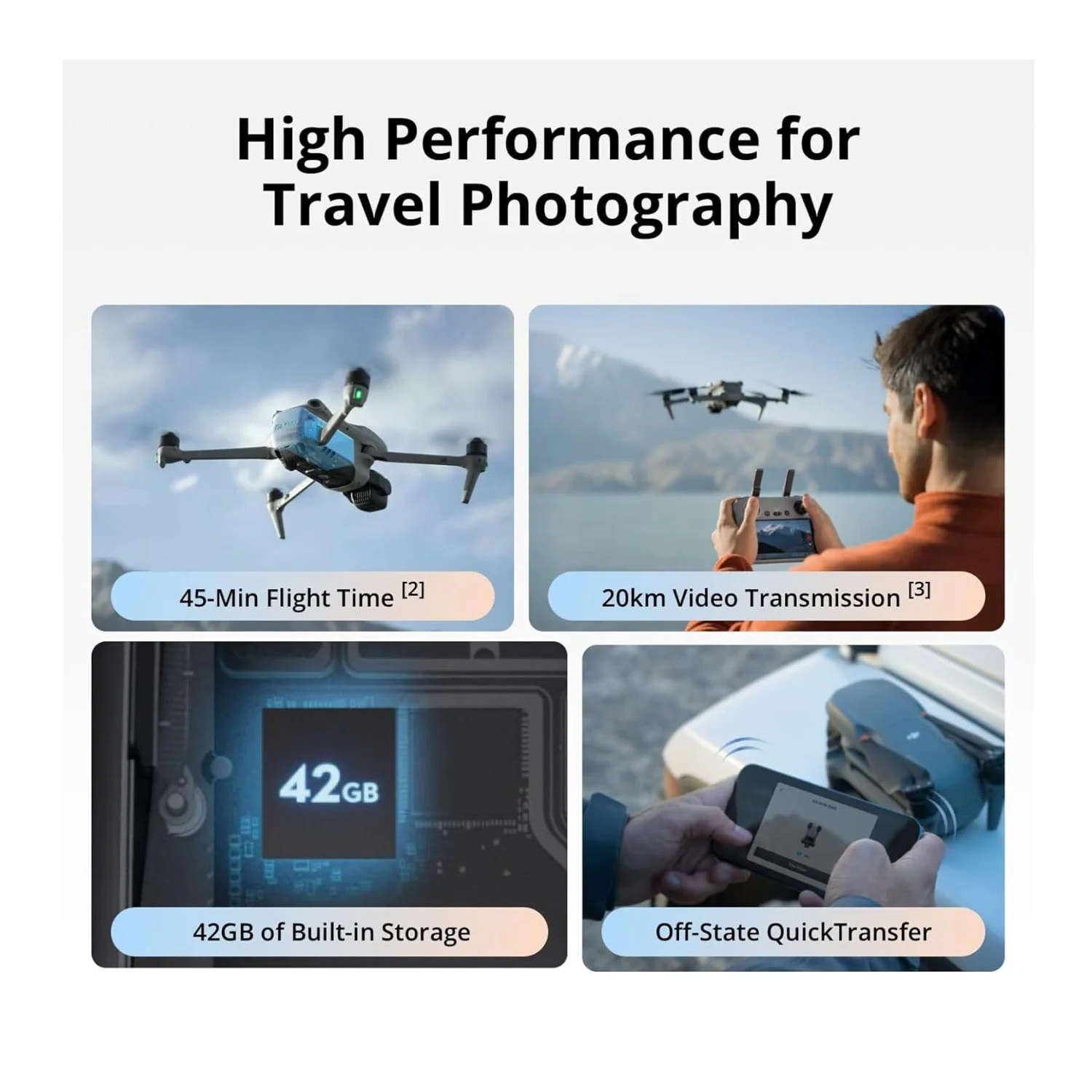 DJI Air 3S Dual Camera Drone Fly More Combo with RC-N3 Remote Controller - Image 6