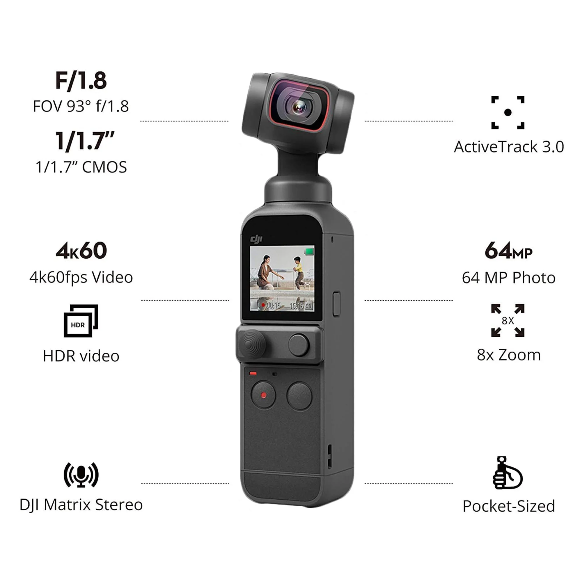 DJI Pocket 2 Gimbal Creator Combo with 128GB V30 A2 MicroSD Card Bundle - Image 6
