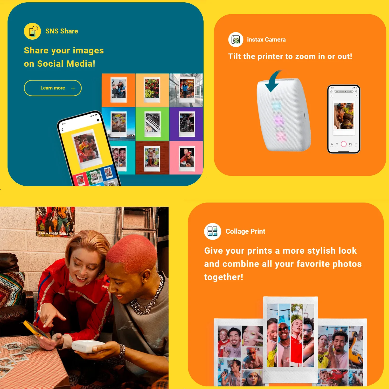 Fujifilm Instax Mini Link 3 Compact Smartphone Printer (Clay White) with Focus Camera Kit Bundle - Image 7