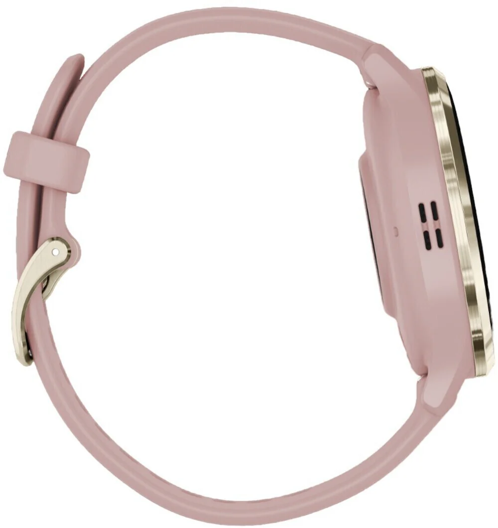 Garmin Venu 3S Soft Gold SS Bezel Smart Watch with 41mm Dust Rose Case and Silicone Band - Image 6
