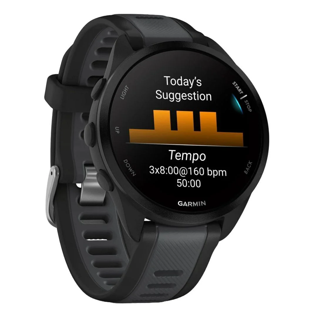 Garmin Forerunner 165 GPS Running Smartwatch (Black/Slate Gray) (Used) - Image 2