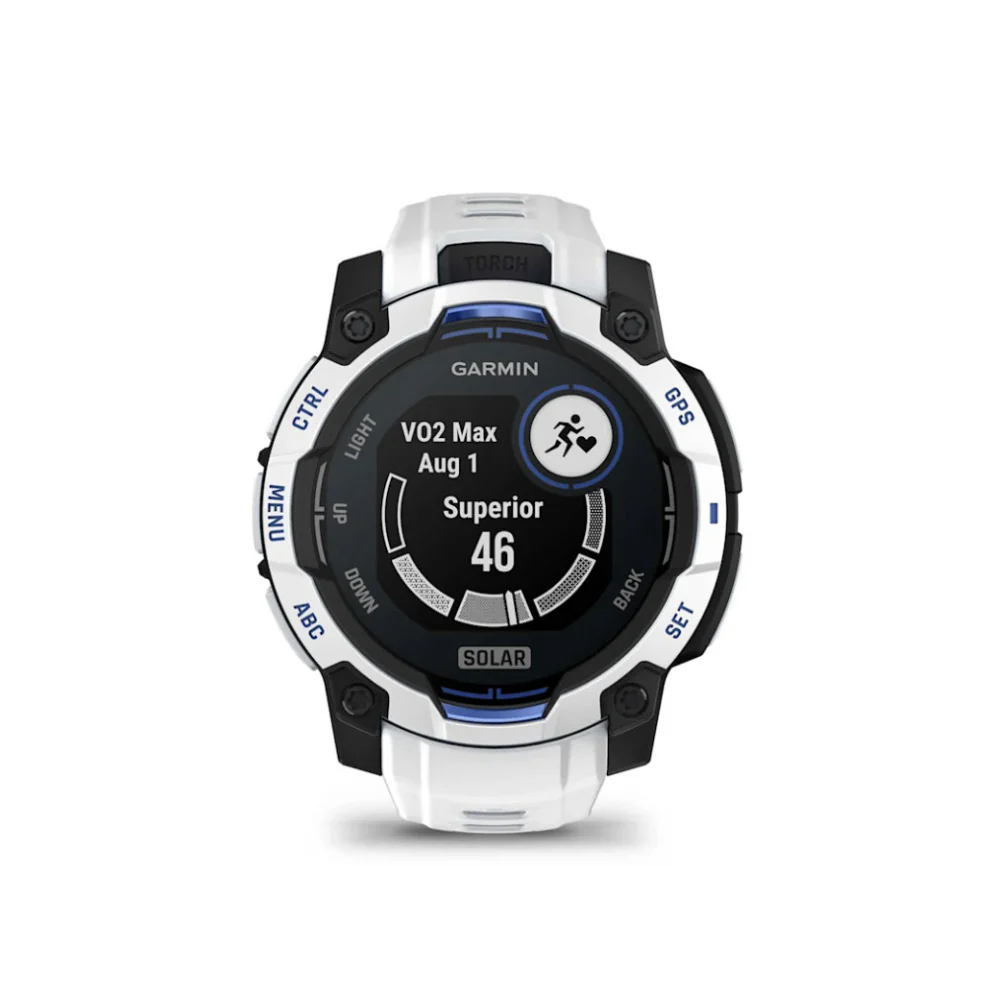 Garmin Instinct 3 GPS Smartwatch (Whitestone/Bolt Blue) - Image 14