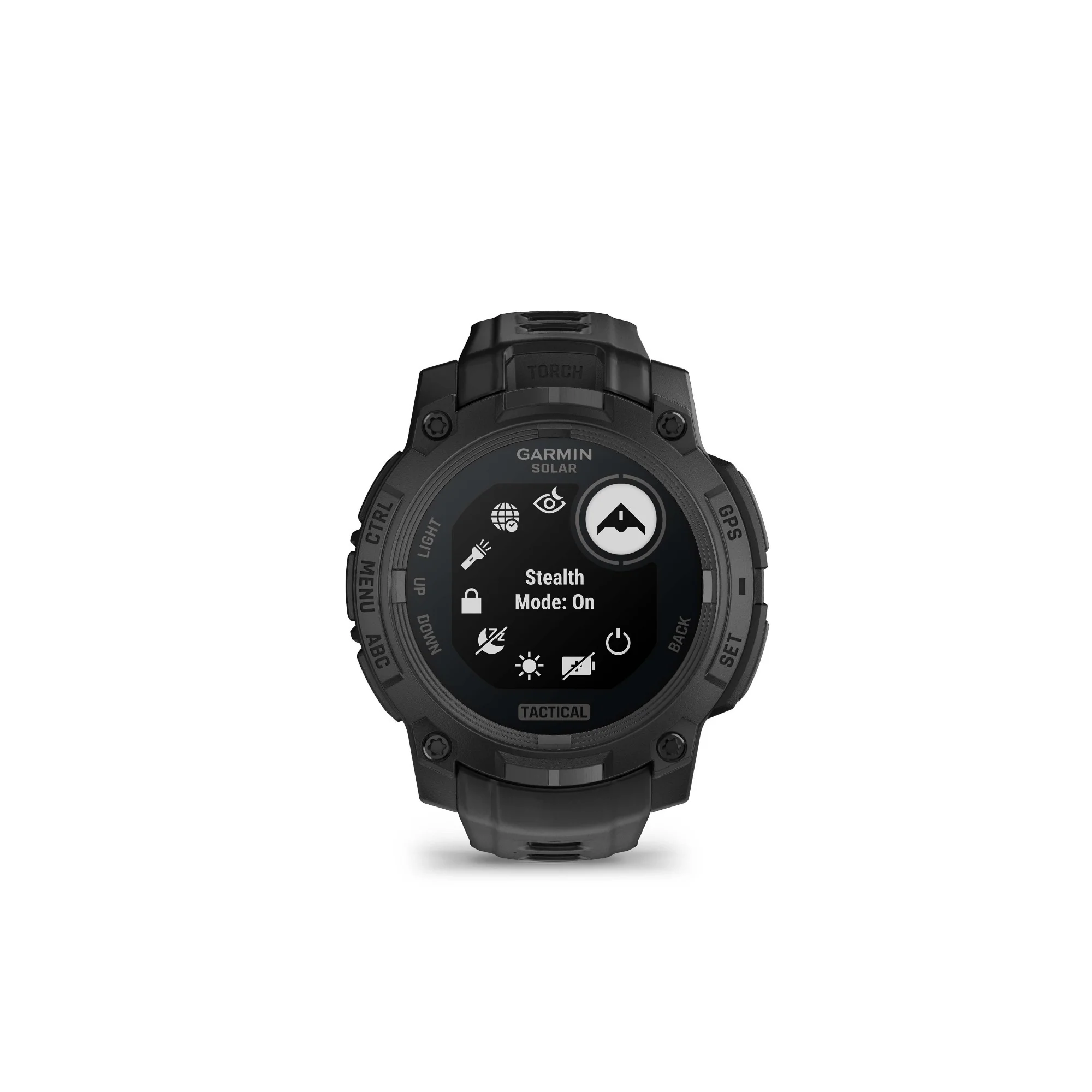 Garmin Instinct 3 45mm Solar Tactical Smartwatch with Built-in Flashlight (Black with Black Band) - Image 5