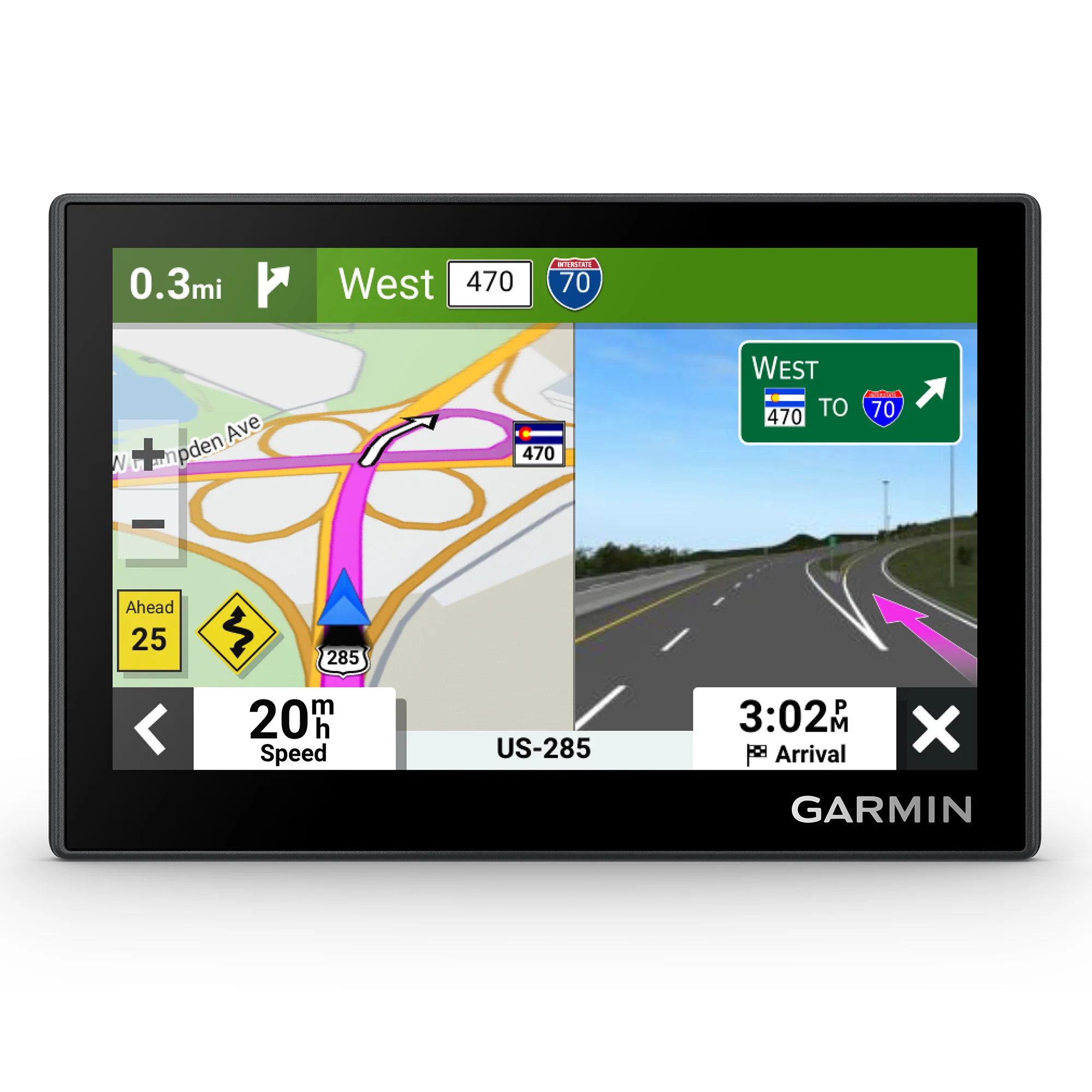 Garmin Drive 53 GPS Navigator With Kratos Power 36W 2-Port Car Charger Bundle - Image 16