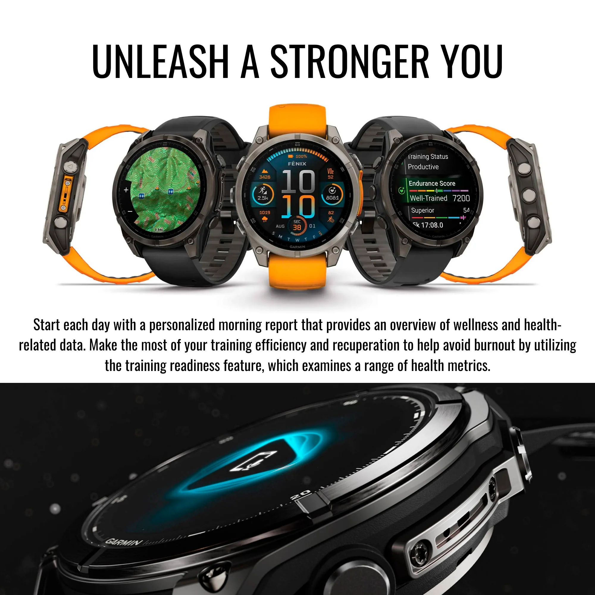Garmin Fenix 8 Sapphire 51mm GPS Smartwatch with AMOLED Display and Satellite Communicator Bundle - Image 4