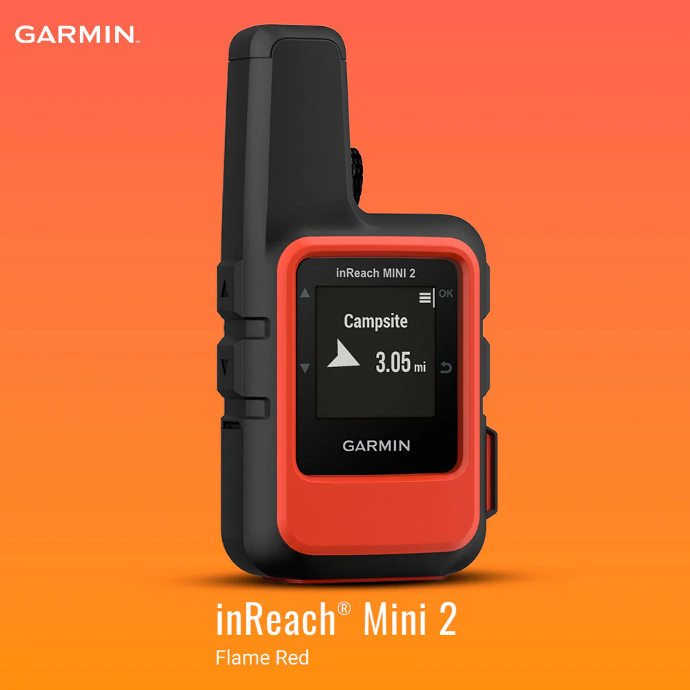 Garmin inReach Mini 2 Satellite Communicator (Red) with Waterproof Hard Case (Black) Bundle - Image 2