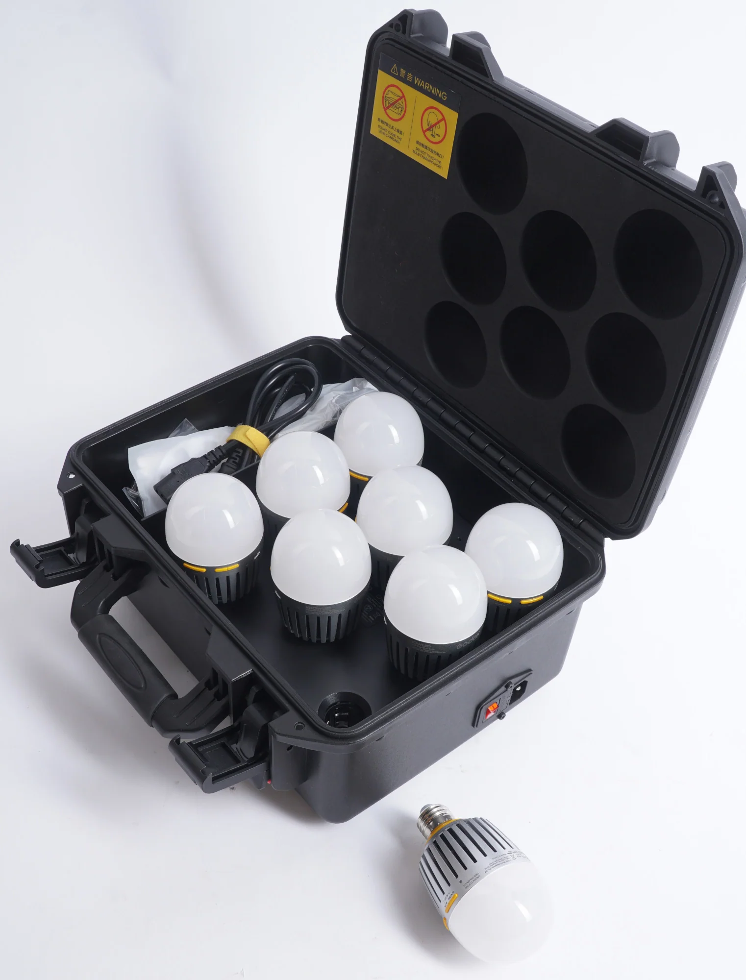 Godox C7R Knowled RGBWW Creative Bulb 8 Light Kit with Built In Battery (Used) - Image 2