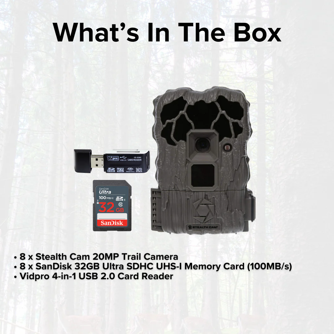Stealth Cam 20MP Trail Camera with 60 Feet Range Detection and 720P Video (2-Pack) x 4 Bundle - Image 7