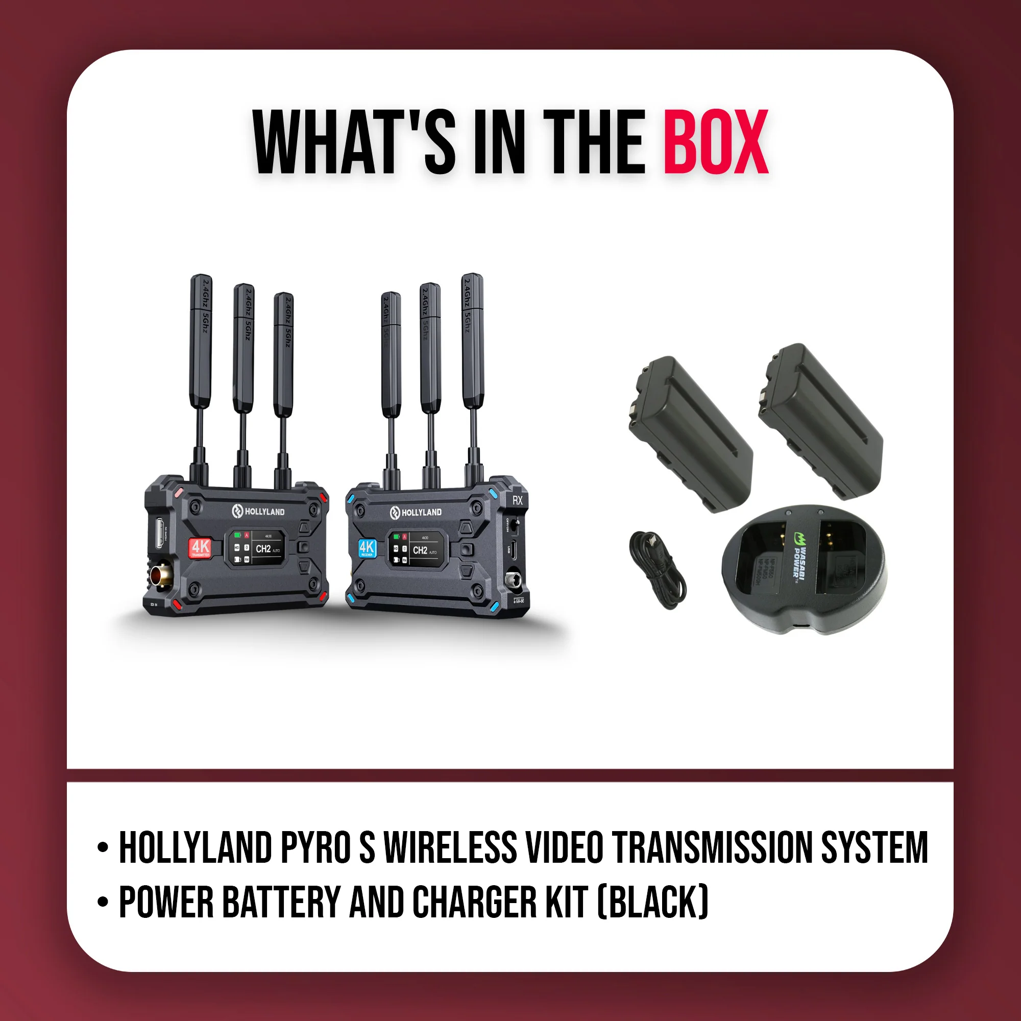 Hollyland Pyro S Wireless Video Transmission System Bundle - Image 8