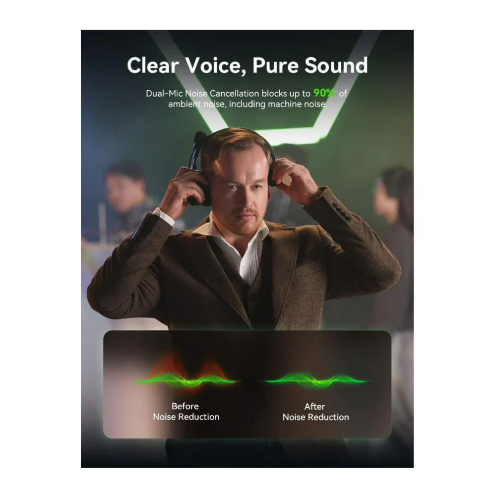 Hollyland Solidcom SE Pro 4S Full-Duplex Wireless Intercom Headset System (1.9 GHz, Green) - Image 6