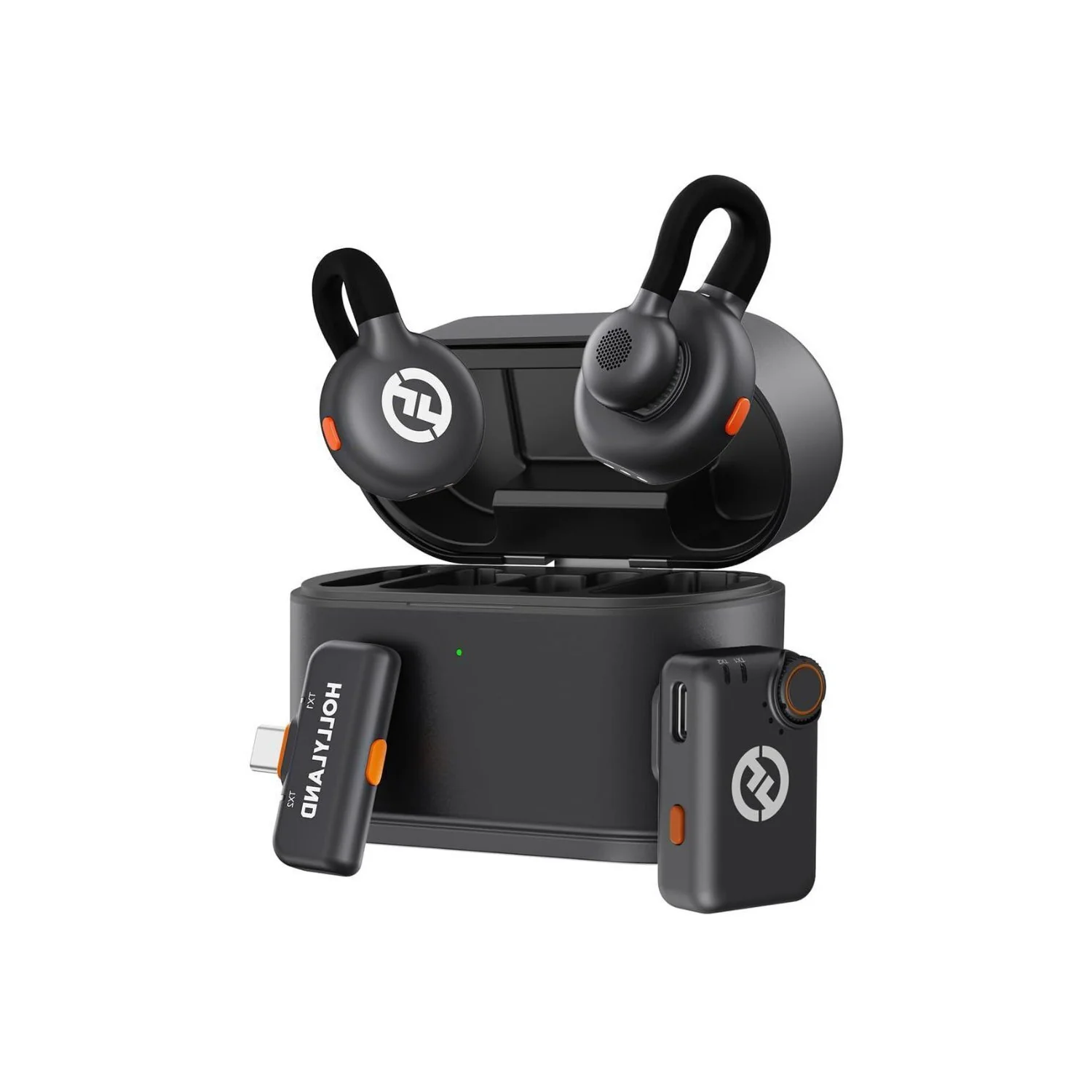 Hollyland Lark M2S Mini Wireless Combo Microphone System Bundle with Maxell Folding Storage Case - Image 2