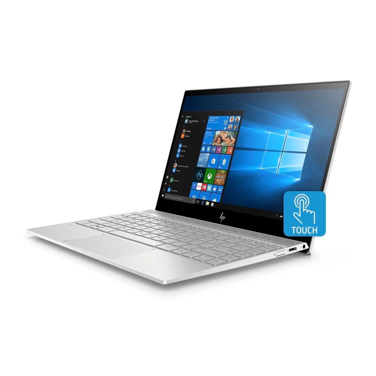 HP ENVY Laptop, 13.3" 4K Touch (3480x2160), Intel Core i7-8565U, 16GB RAM, 1TB SSD, Windows 10 (Certified Refurbished) - Image 3