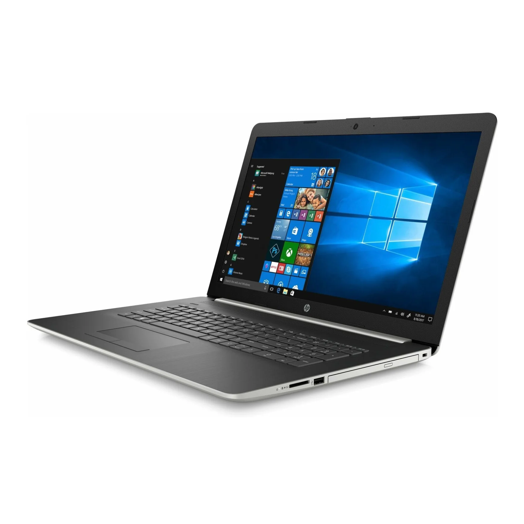HP 17-CA1065 17.3" HD+ Touchscreen Laptop, AMD Ryzen 5 3500U, 12GB RAM, 1TB HDD (Certified Refurbished) - Image 3