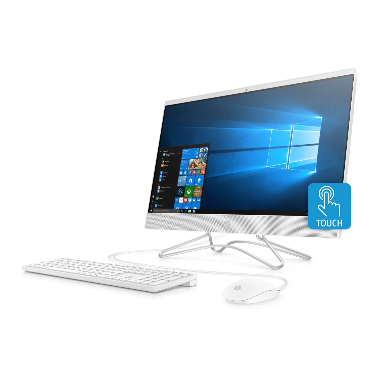 HP 24-F 23.8" FHD Touch All-in-One PC, AMD A6, 4GB RAM, 1TB HDD, Windows 10 (Certified Refurbished) - Image 3