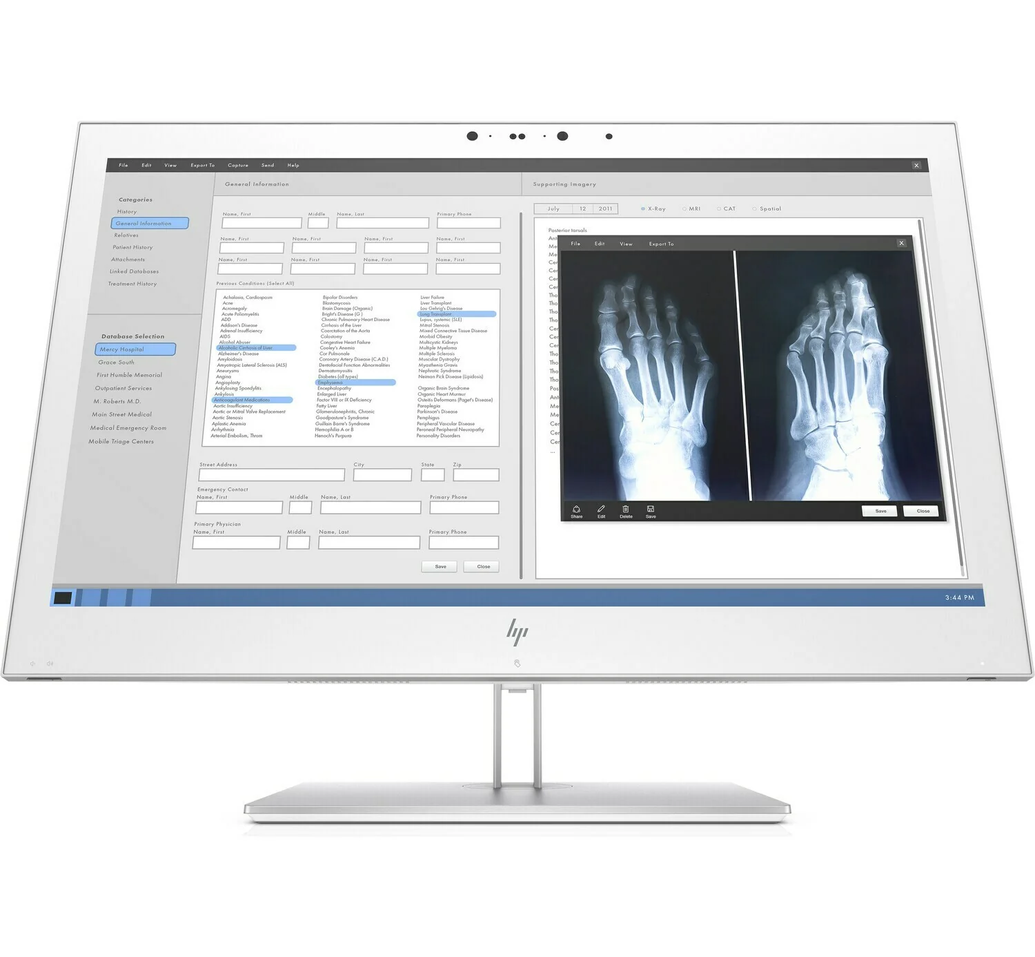 HP HC270cr Healthcare Edition DICOM Part 14 compliant Clinical Review Monitor - Image 3