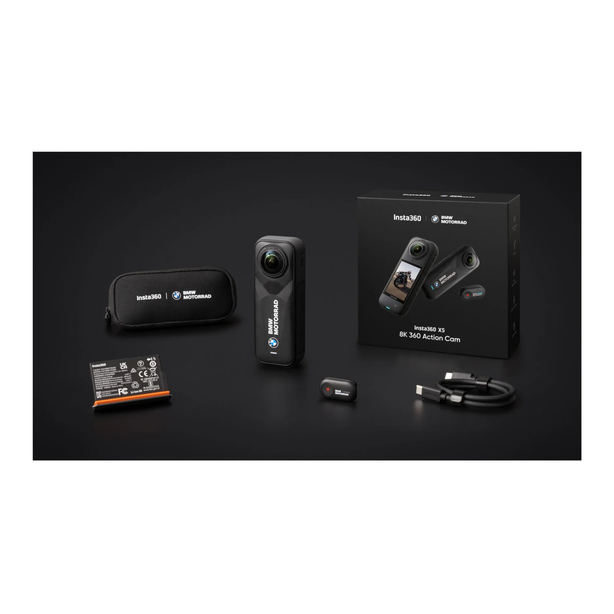 Insta360 X5 360 8K Action Camera (BMW Motorrad Edition, Black) - Image 8