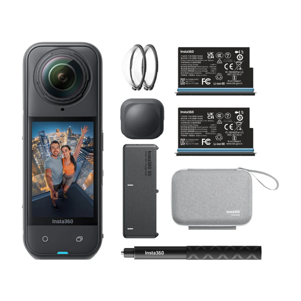 Insta360 X5 360 Action Camera Essentials Bundle with 128GB Micro Memory Card - Image 2