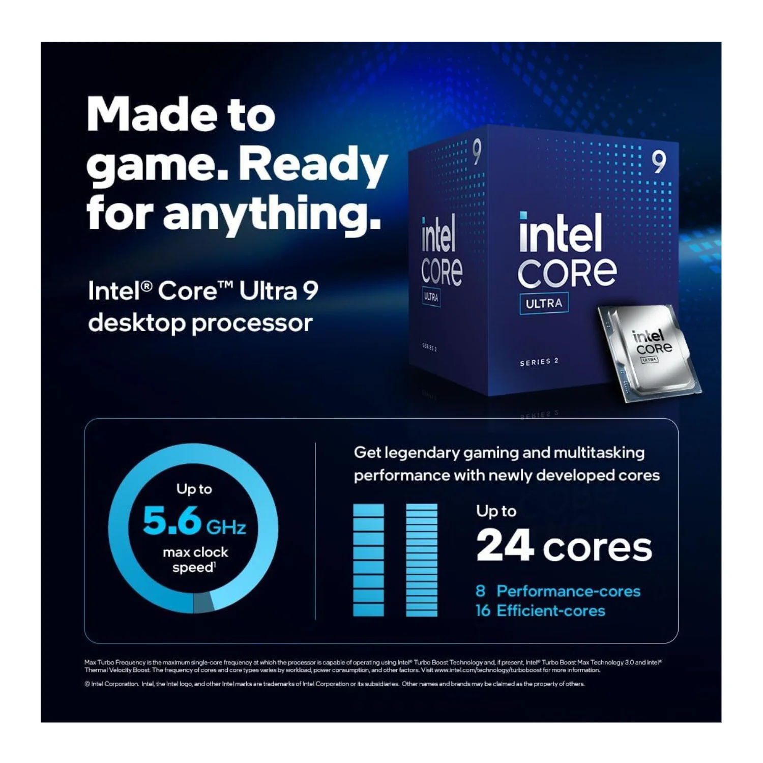 Intel Core Ultra 9 285 Desktop Processor - 24 Cores (LGA 1851) - Image 2