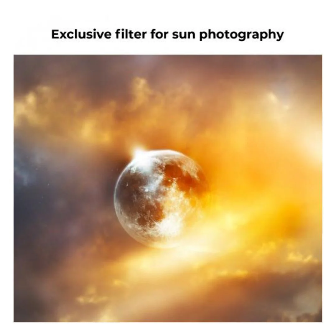 K&F Concept 52mm Solar Filter ND100000, 16.6-Stop Solid Neutral Density Filter for Nano-X Series - Image 3