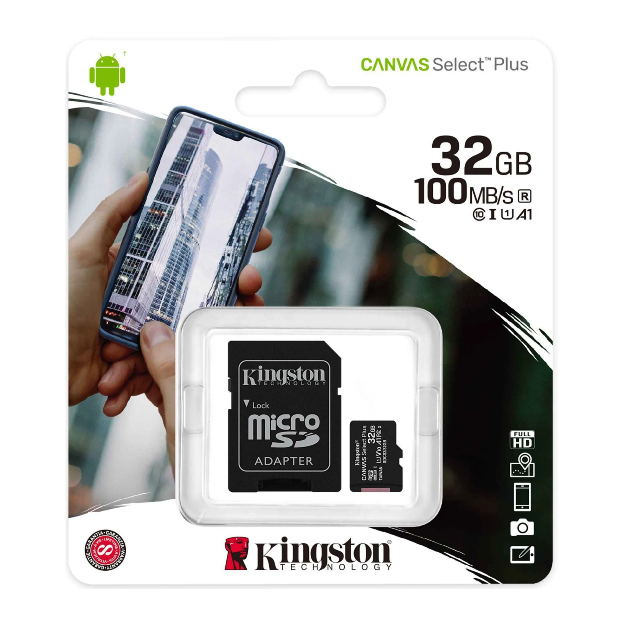 Kingston Canvas Select Plus 32GB microSDHC with SD Adapter (2-Pack) with Focus All-In-One USB Reader - Image 5