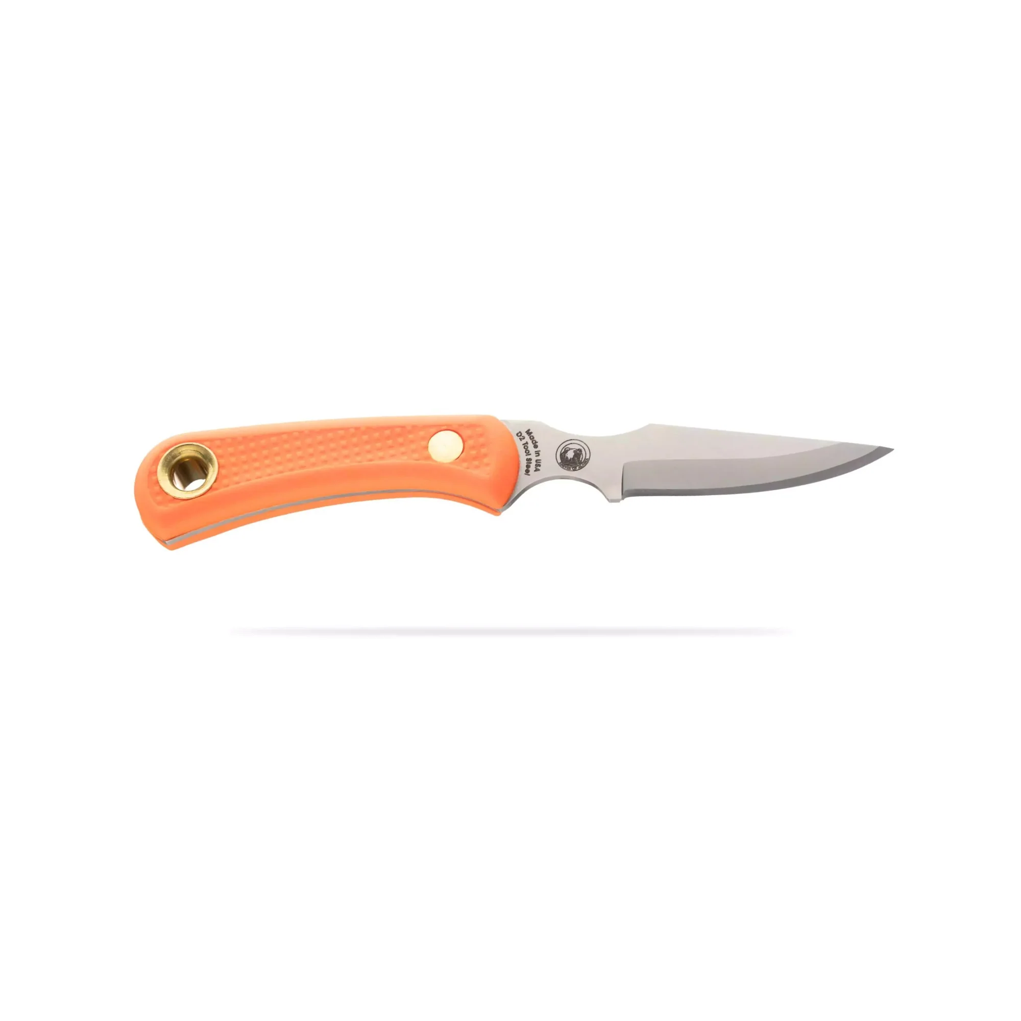 Knives of Alaska Cub Bear D2 Steel Blade with Leather Sheath (Orange) - Image 3