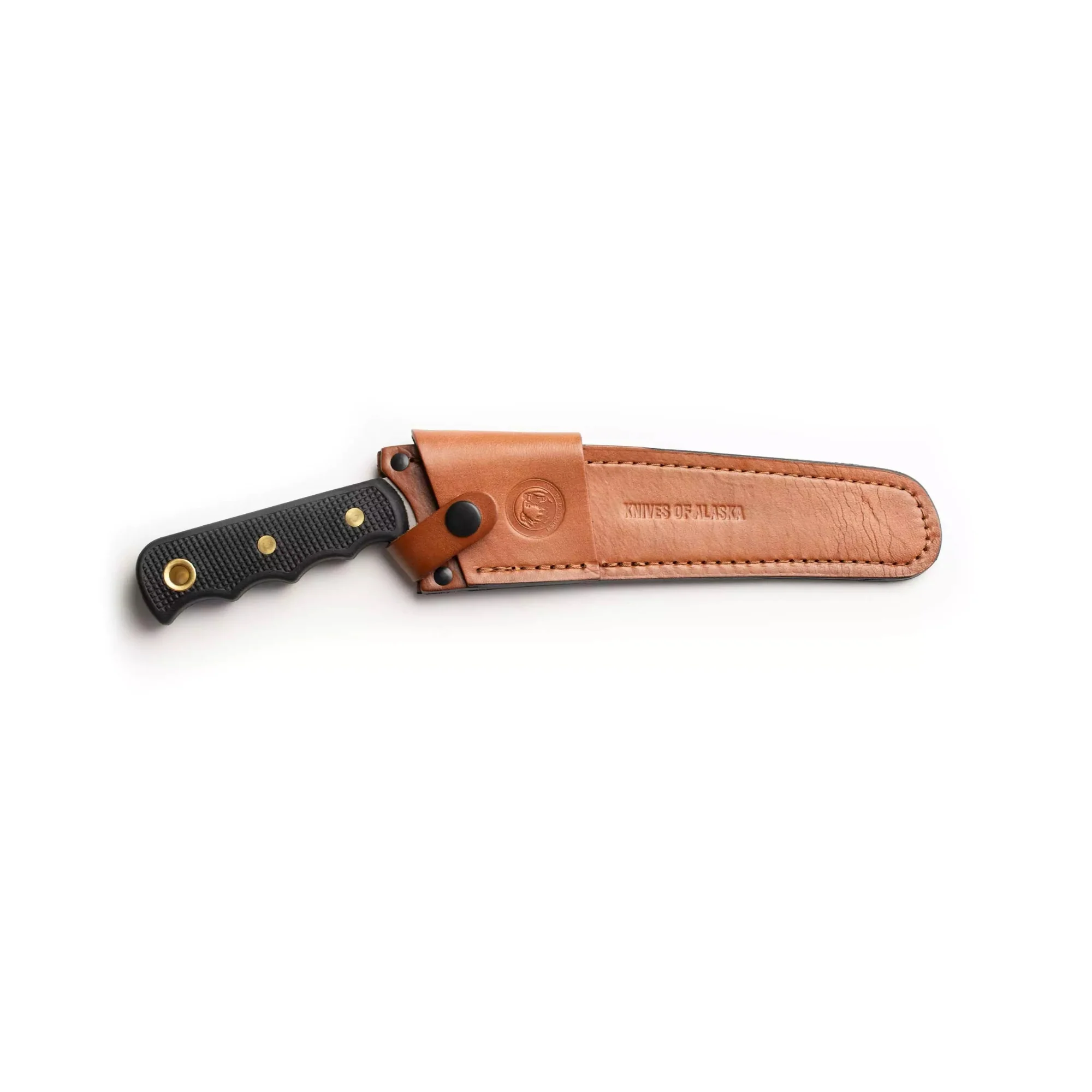 Knives of Alaska Bone Saw 8-Inch SK5 Steel Blade with Leather Sheath - Image 5
