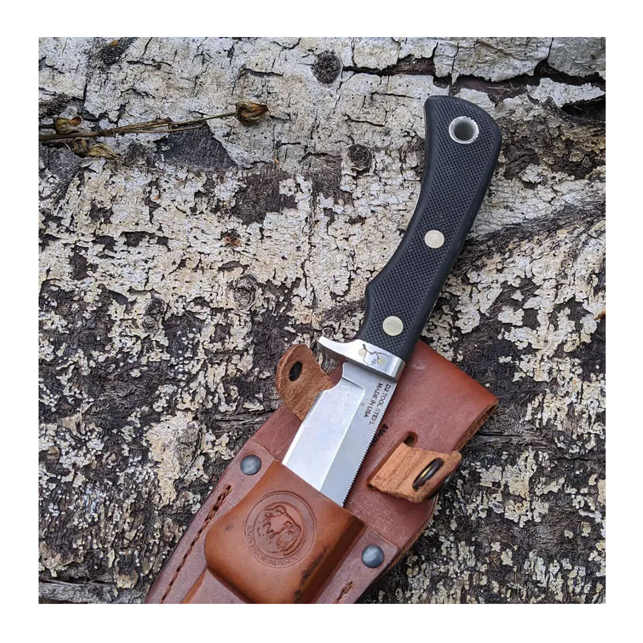 Knives Of Alaska 9.5-Inch Magnum Alaskan SureGrip Hunting Knife (Black) - Image 6