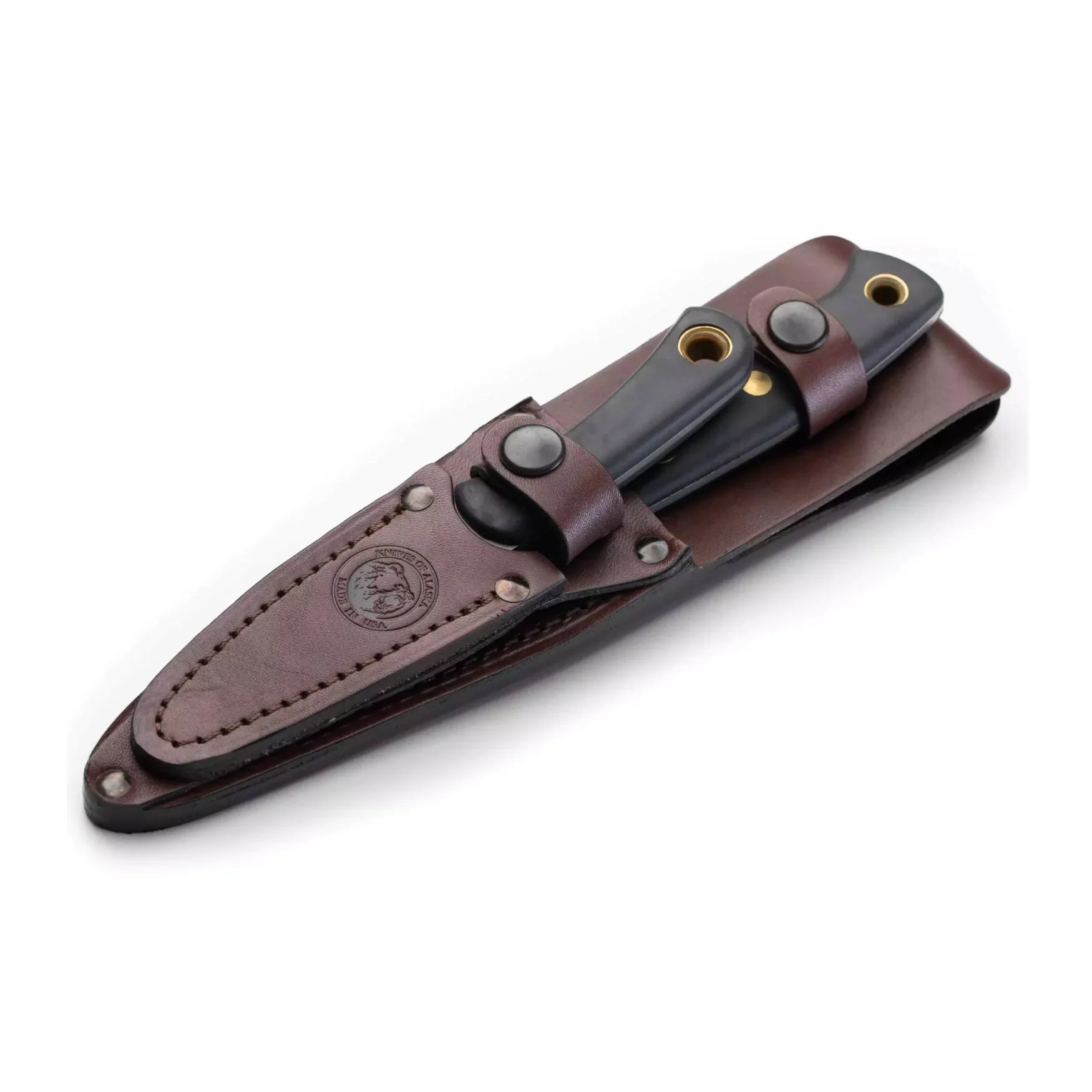Knives of Alaska Alpha Wolf D2 Skinning and Cub Bear Caping Knife Suregrip Combo - Image 5