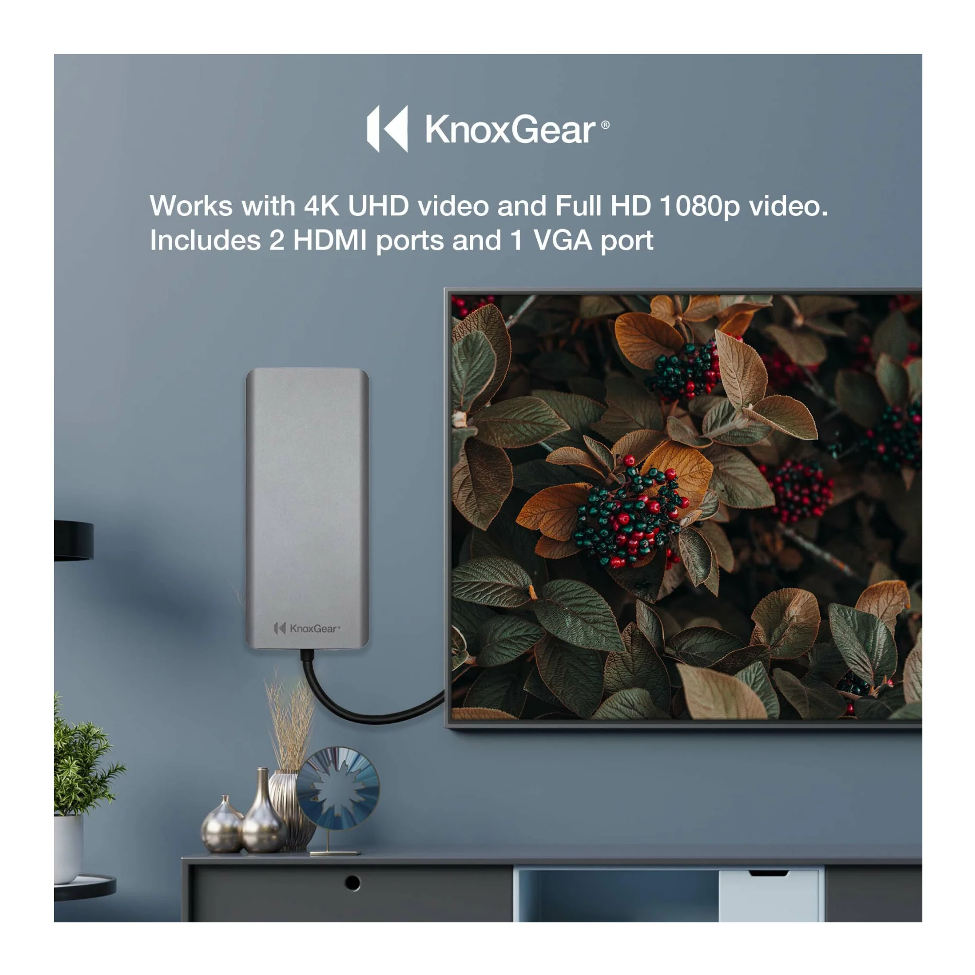 Knox Gear Kernel 13-in-1 USB-C PD Multiple Display Charging Port Hub - Image 2