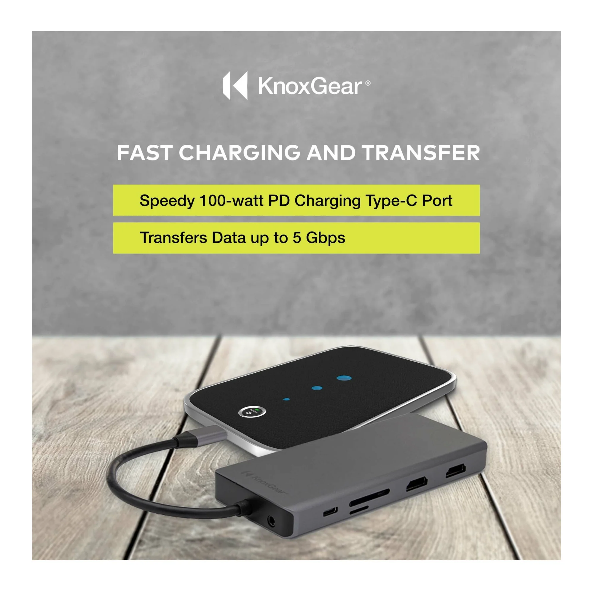 Knox Gear Kernel 13-in-1 USB-C PD Multiple Display Charging Port Hub - Image 4