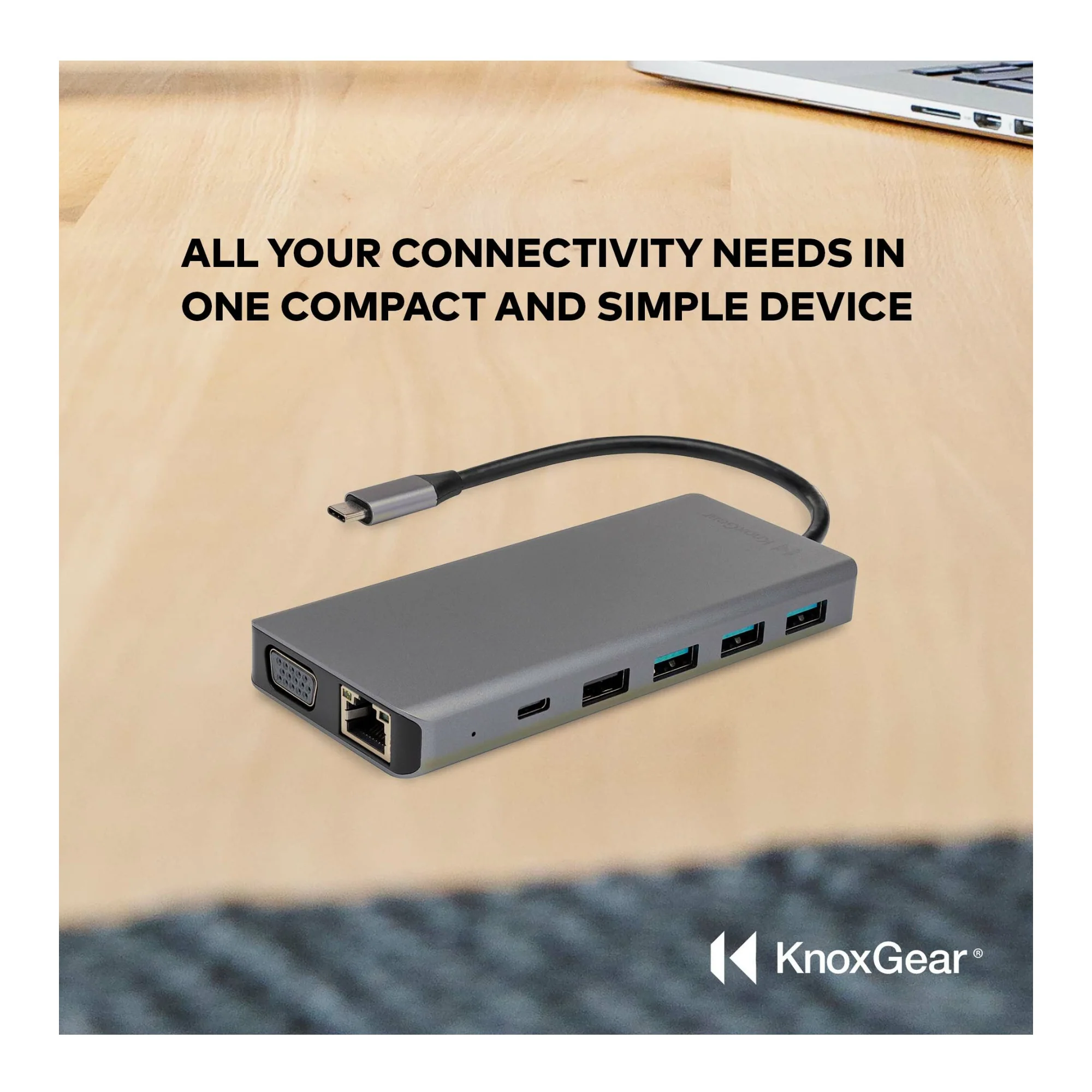 Knox Gear Kernel 13-in-1 USB-C PD Multiple Display Charging Port Hub - Image 7