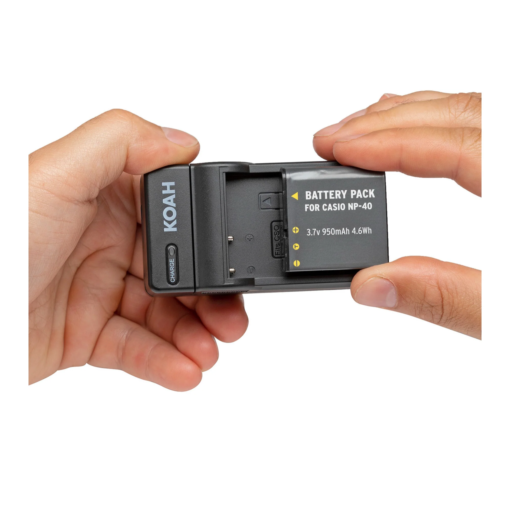 Koah Rechargeable Lithium-Ion Battery and Charger Kit Compatible with Casio NP-40 and Kodak LB-060 - Image 11