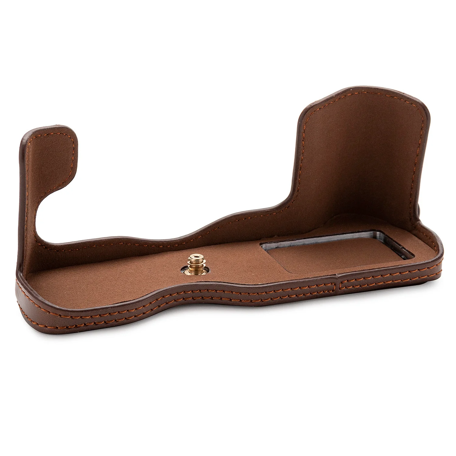 Koah Leather Half Case for Fujifilm X-T3 Mirrorless Camera (Coffee Brown) - Image 4