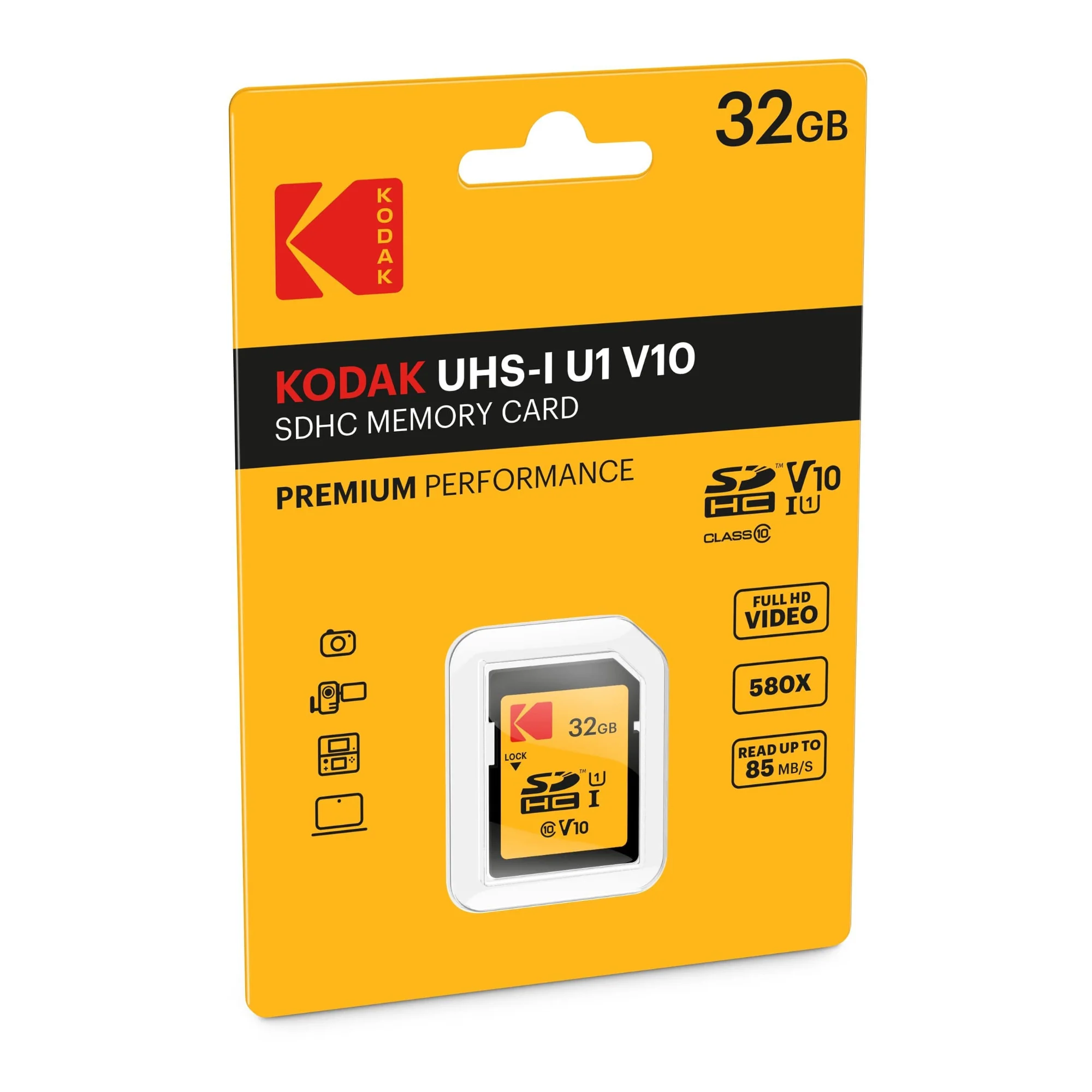 Kodak 32GB Class 10 UHS-I U1 SDHC Memory Card (10-Pack) with Focus High-Speed USB 2.0 Card Reader - Image 4
